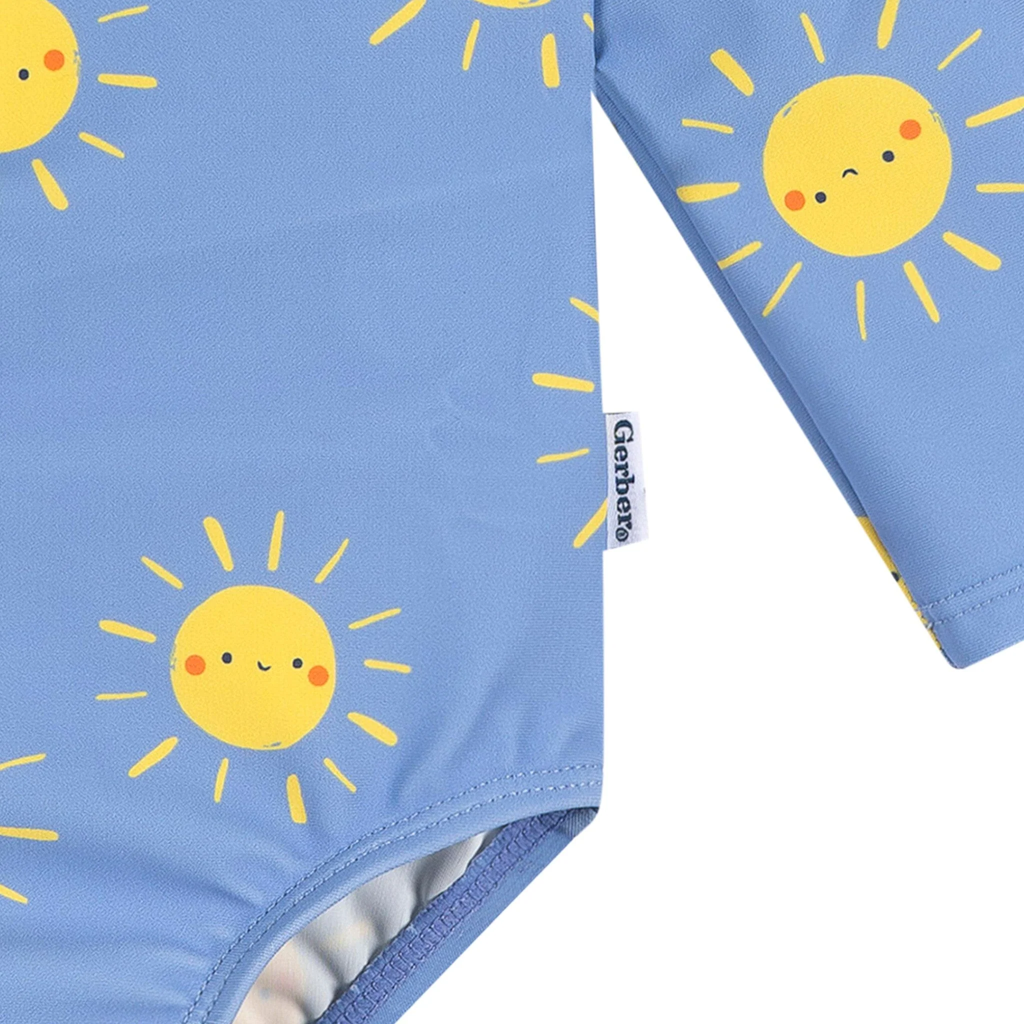 Baby Girls UPF 50+ Sunshine Smiles Rashguard Suit - Image 4