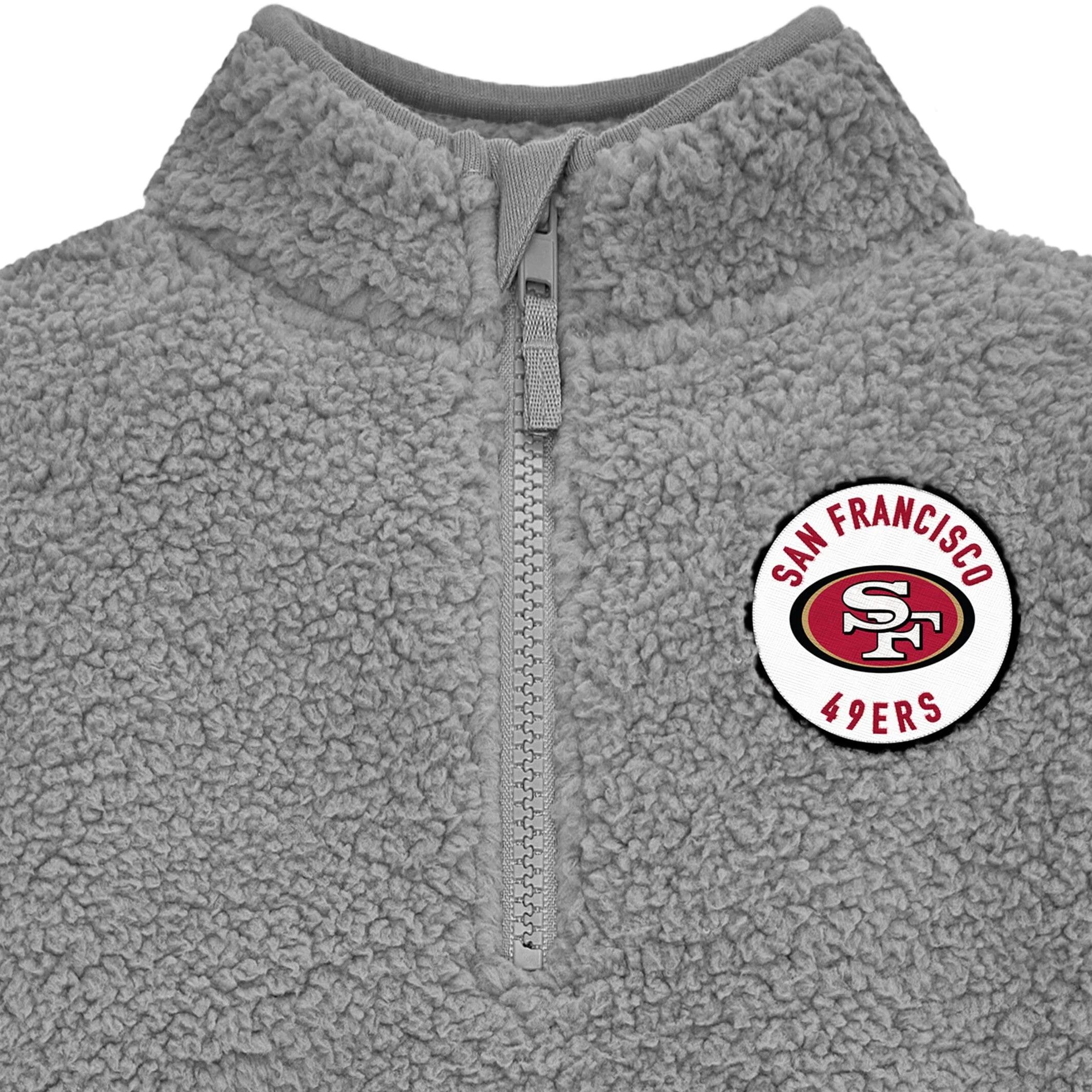 Infant & Toddler San Francisco 49ers 1/4 Zip Sherpa Top - Image 2