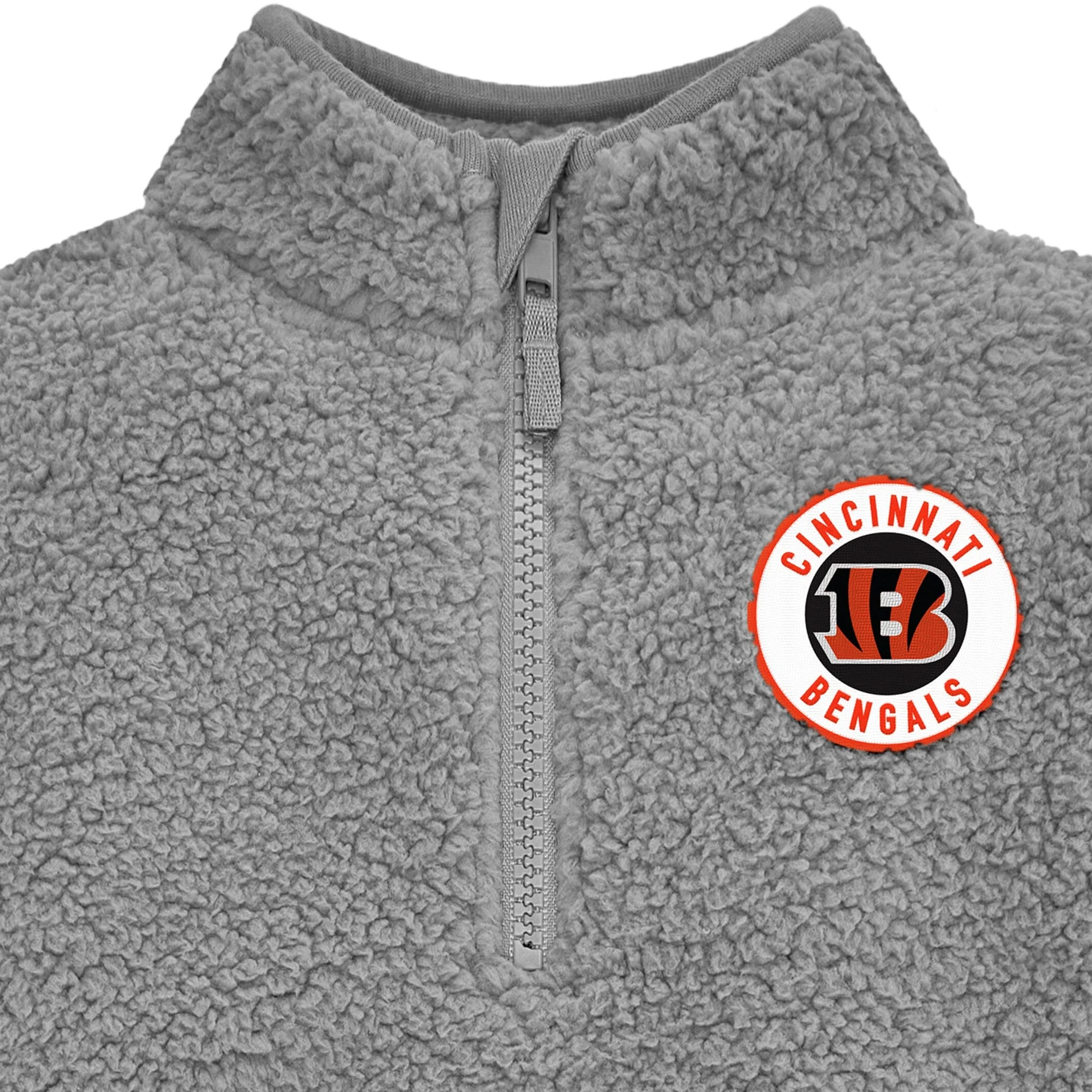 Infant & Toddler Cincinnati Bengals 1/4 Zip Sherpa Top - Image 2