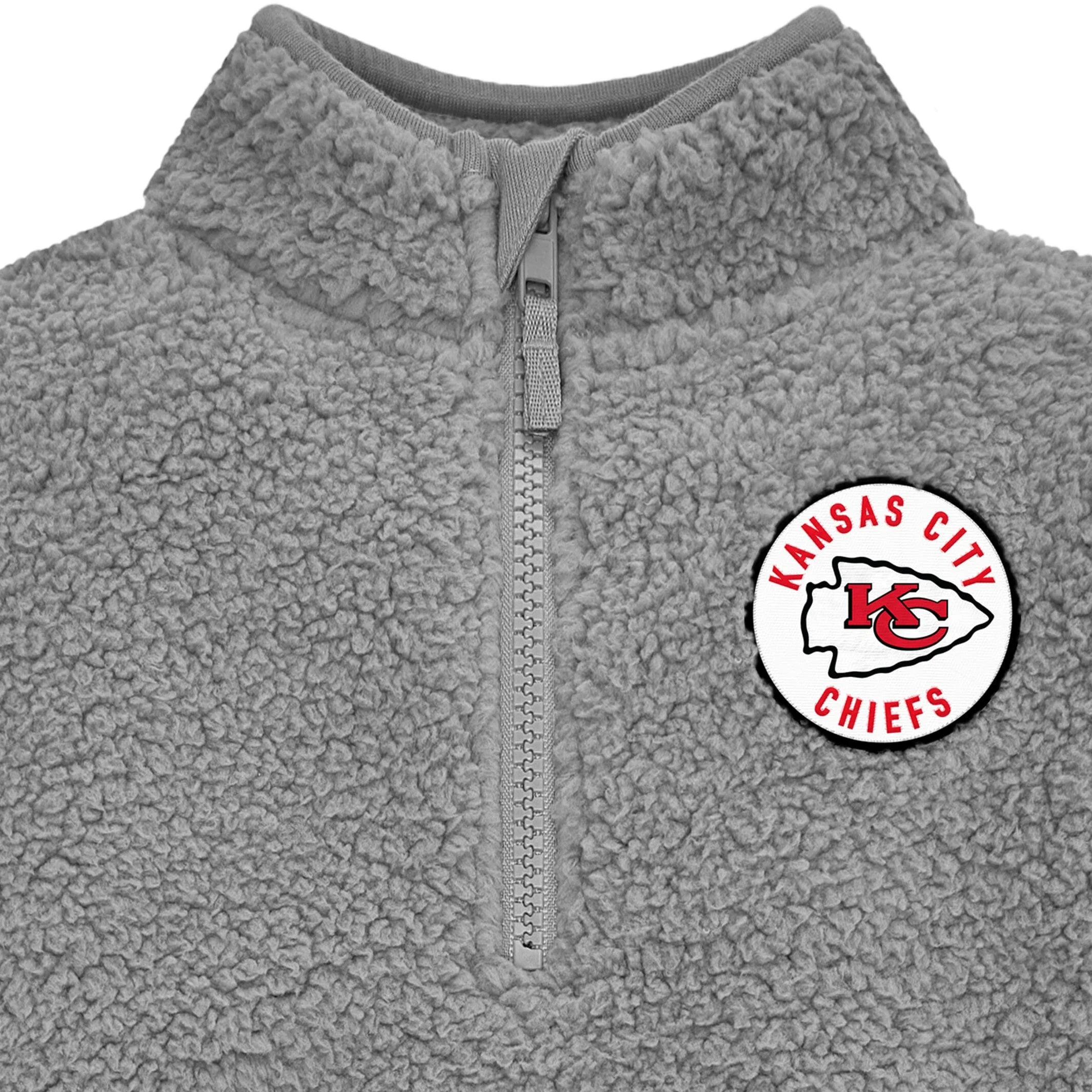 Infant & Toddler Kansas City Chiefs 1/4 Zip Sherpa Top - Image 2