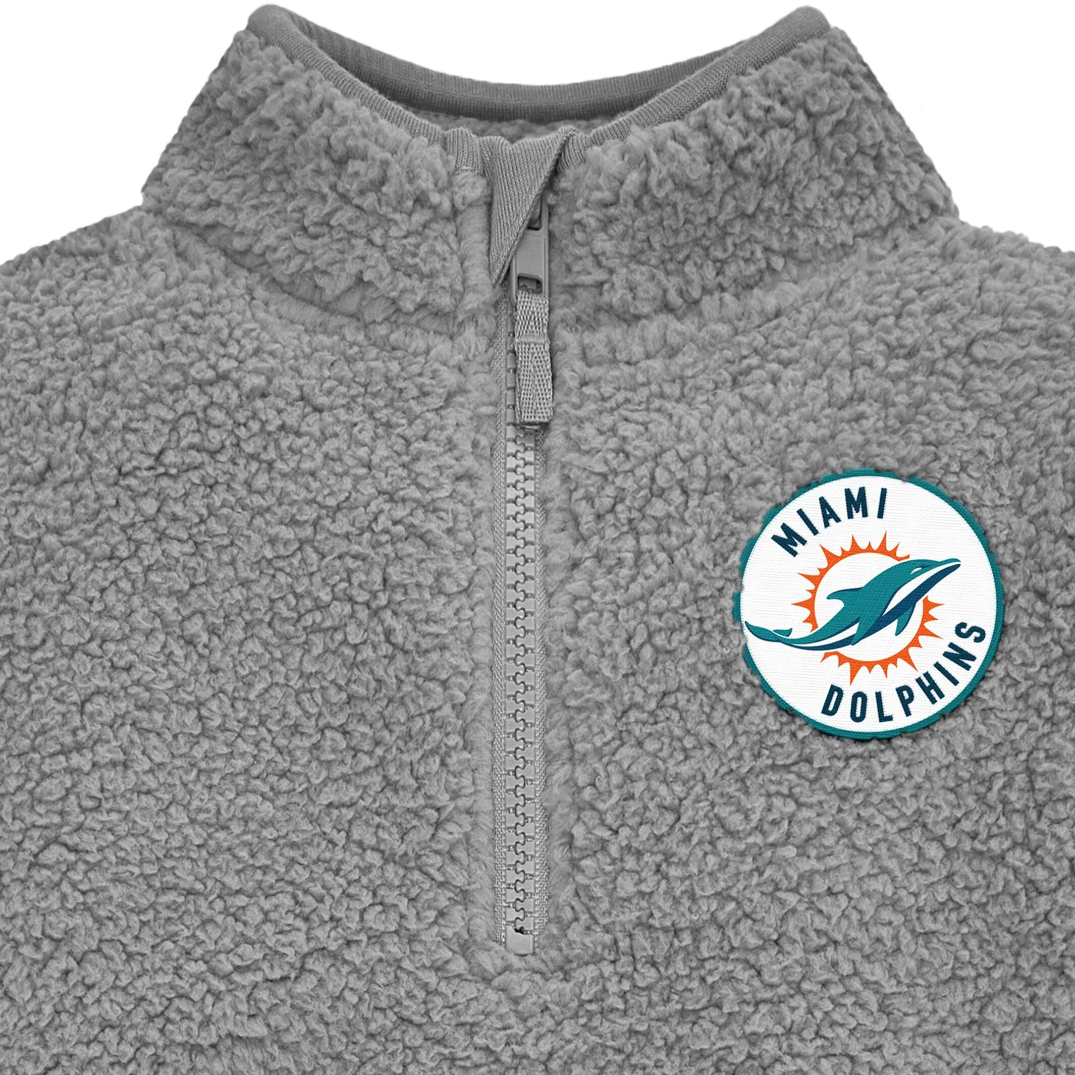 Infant & Toddler Miami Dolphins 1/4 Zip Sherpa Top - Image 2