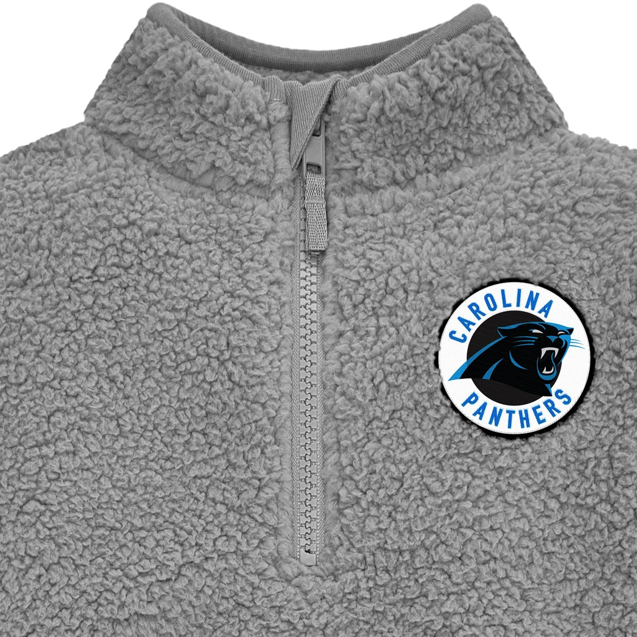 Infant & Toddler Carolina Panthers 1/4 Zip Sherpa Top - Image 2