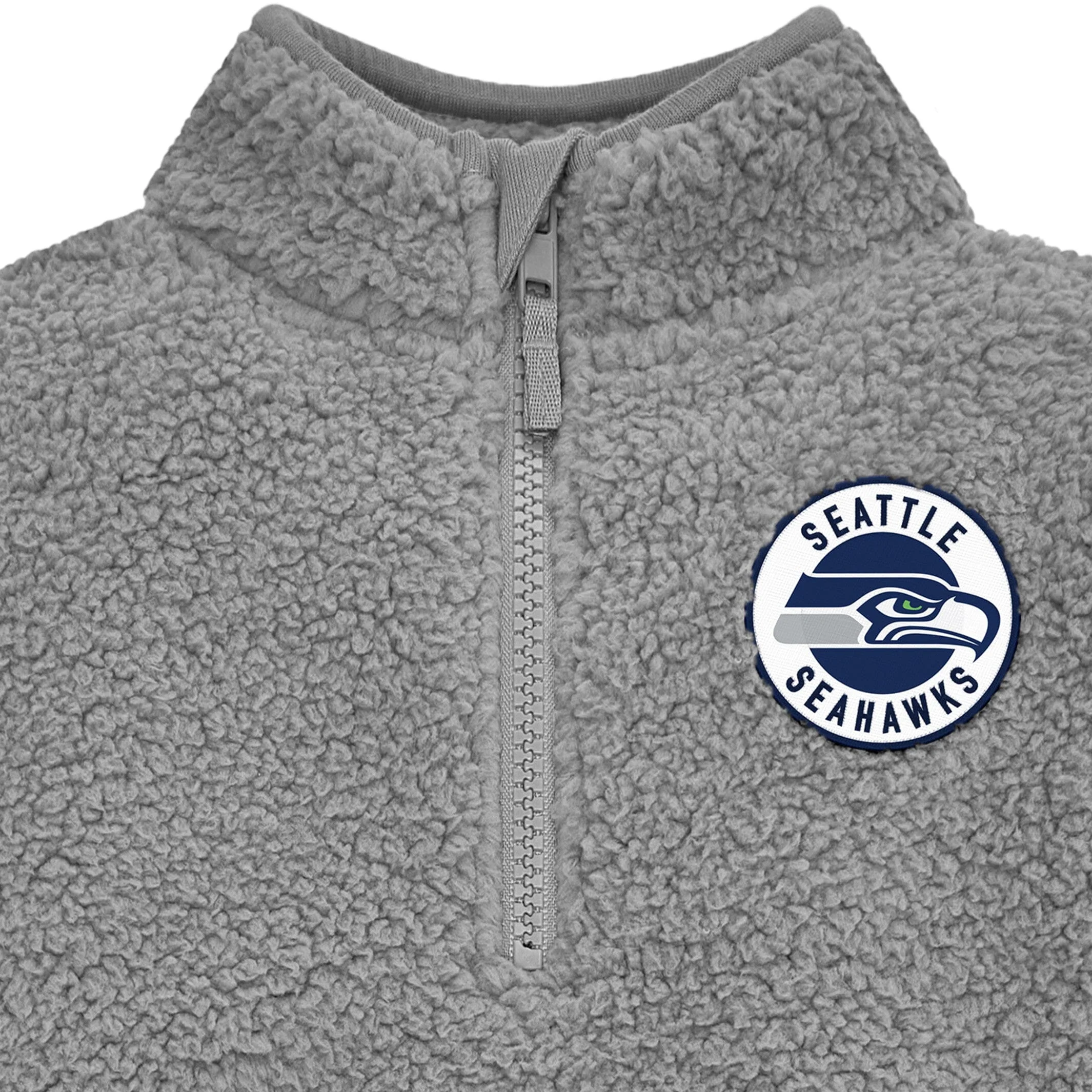 Infant & Toddler Seattle Seahawks 1/4 Zip Sherpa Top - Image 2