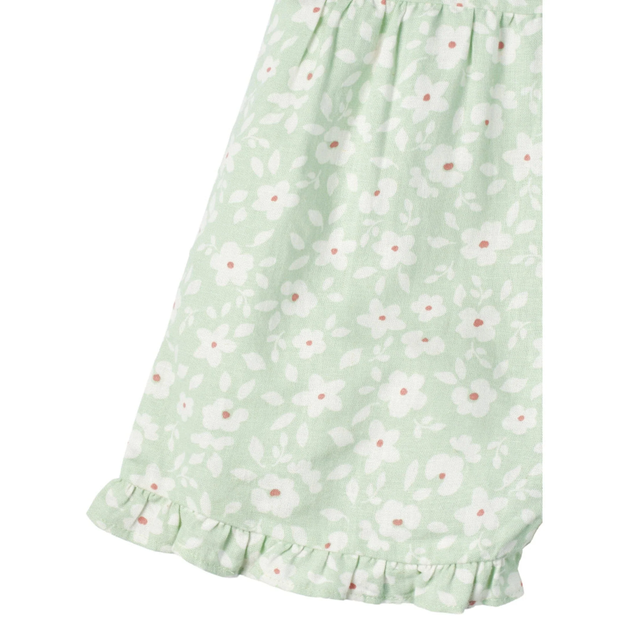 Infant and Toddler Girls Mint Floral Romper - Image 8