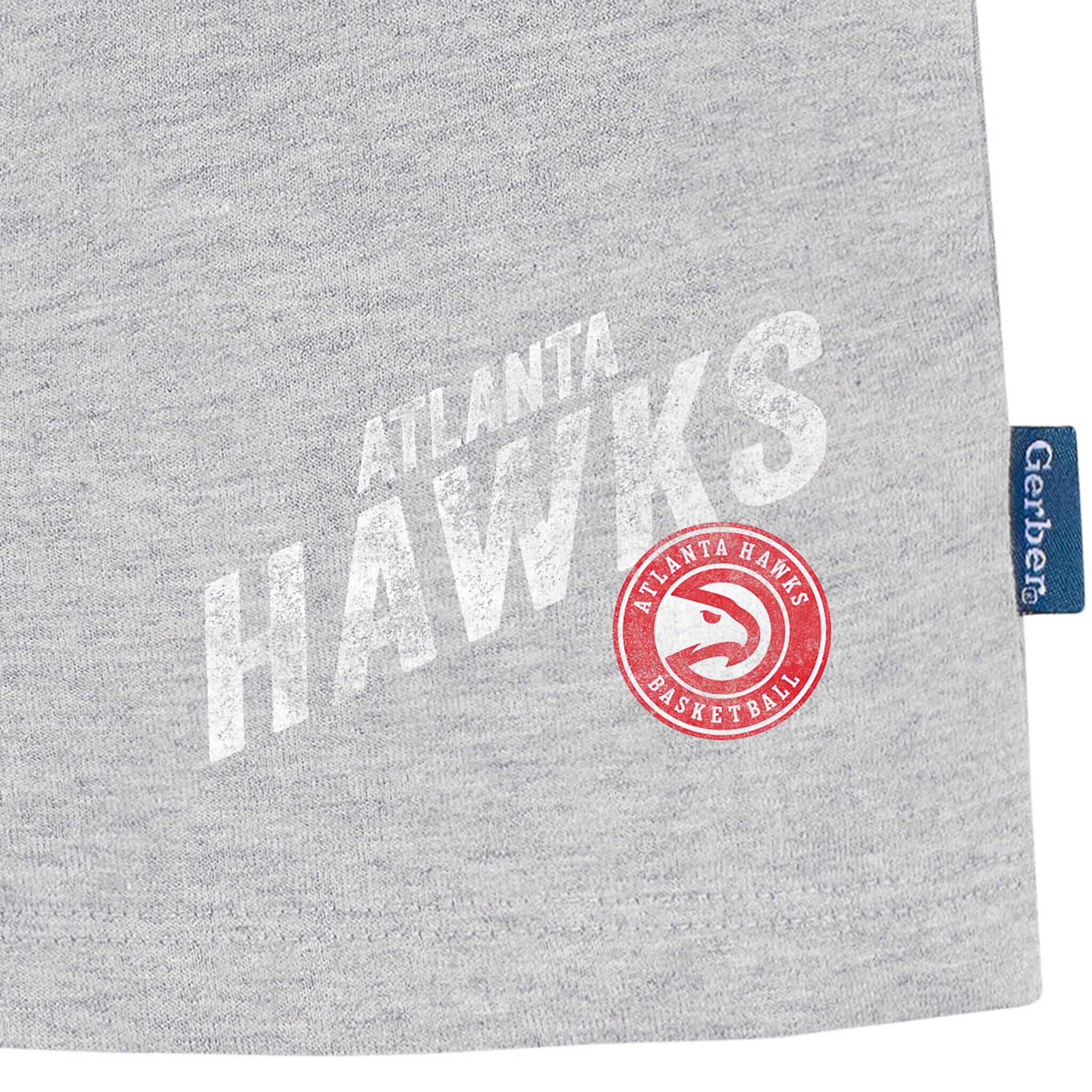 Infant & Toddler Neutral Gray Atlanta Hawks Shorts - Image 4