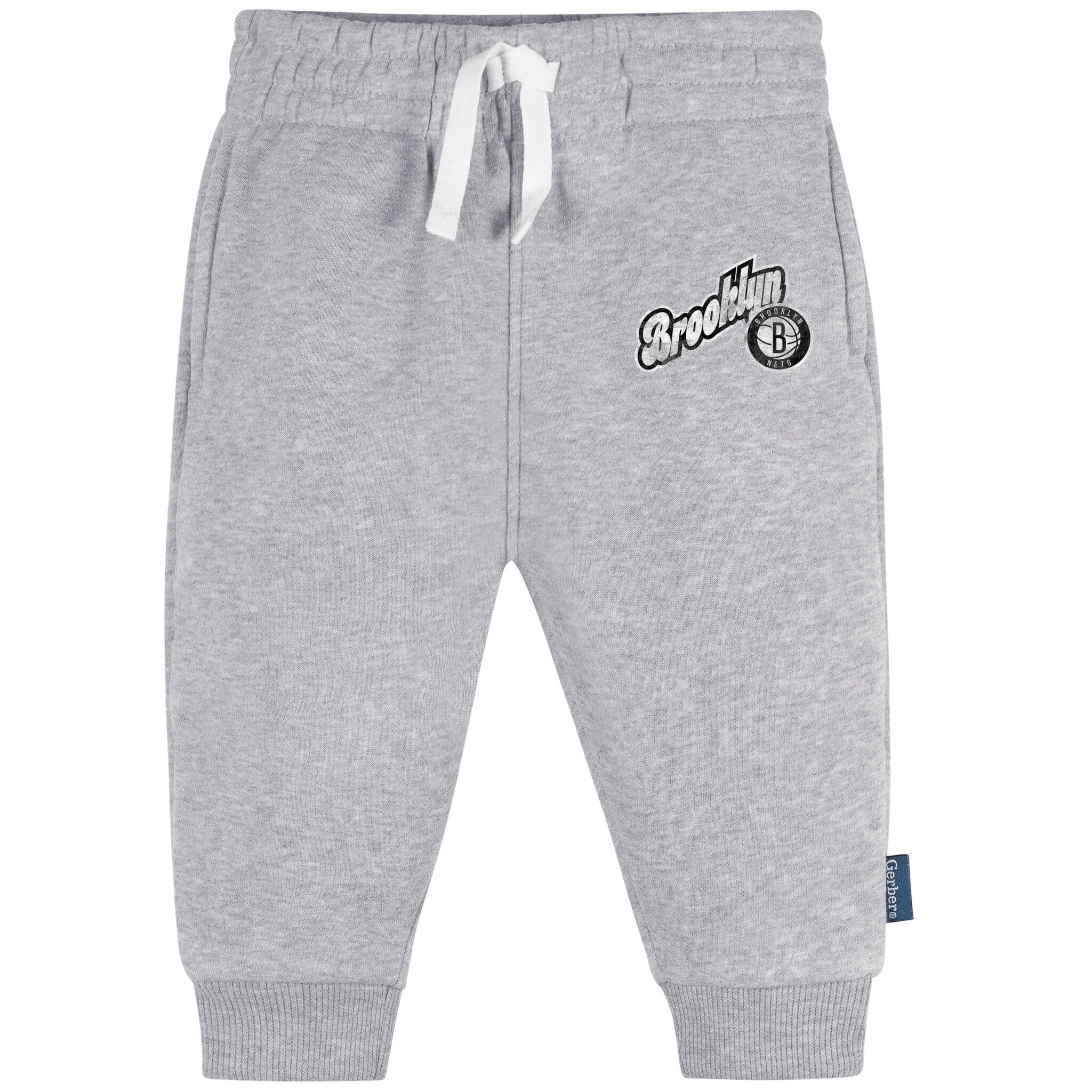 Infant & Toddler Neutral Gray Brooklyn Nets Jogger Pants