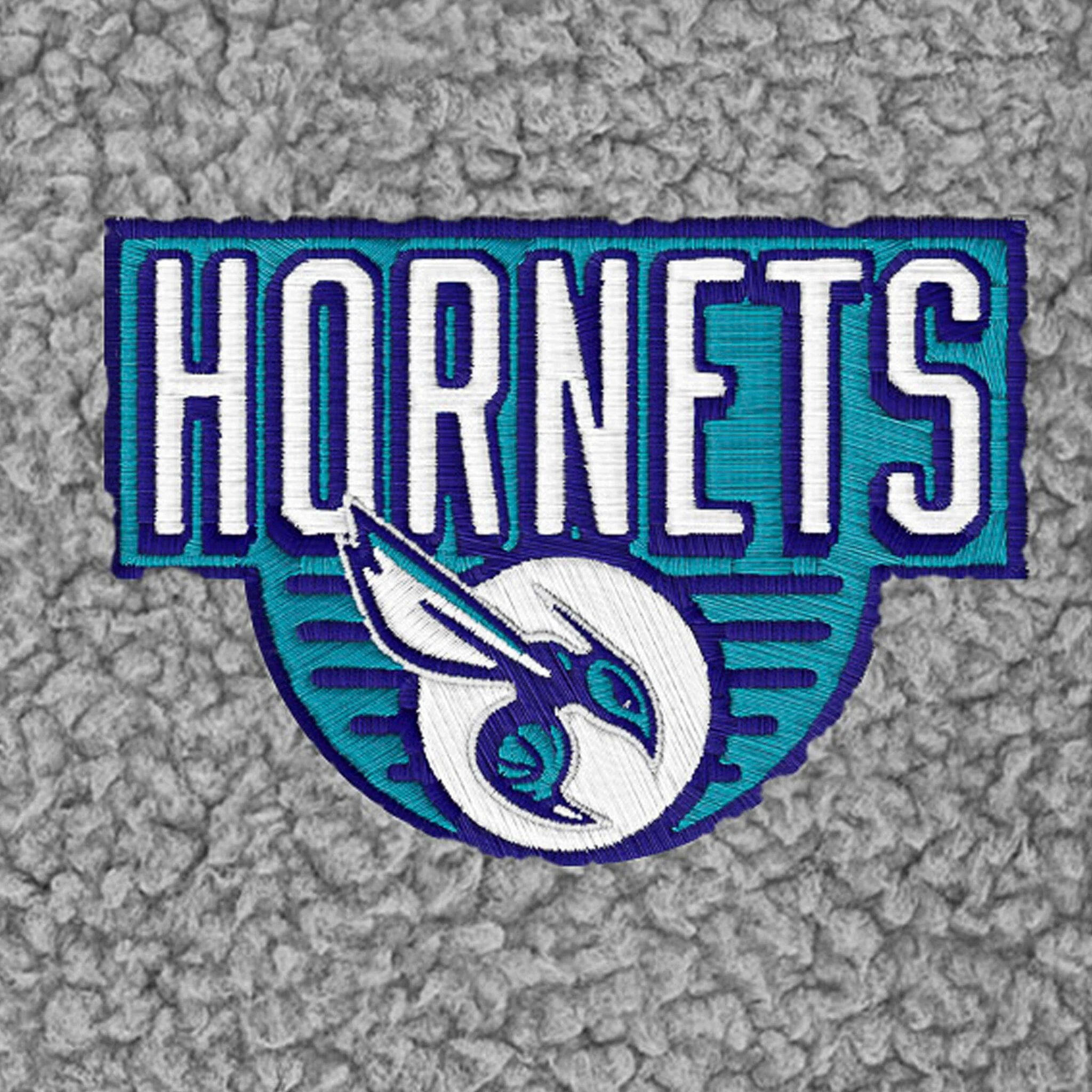 Infant & Toddler Neutral Gray Charlotte Hornets Quarter-Zip Pullover - Image 3