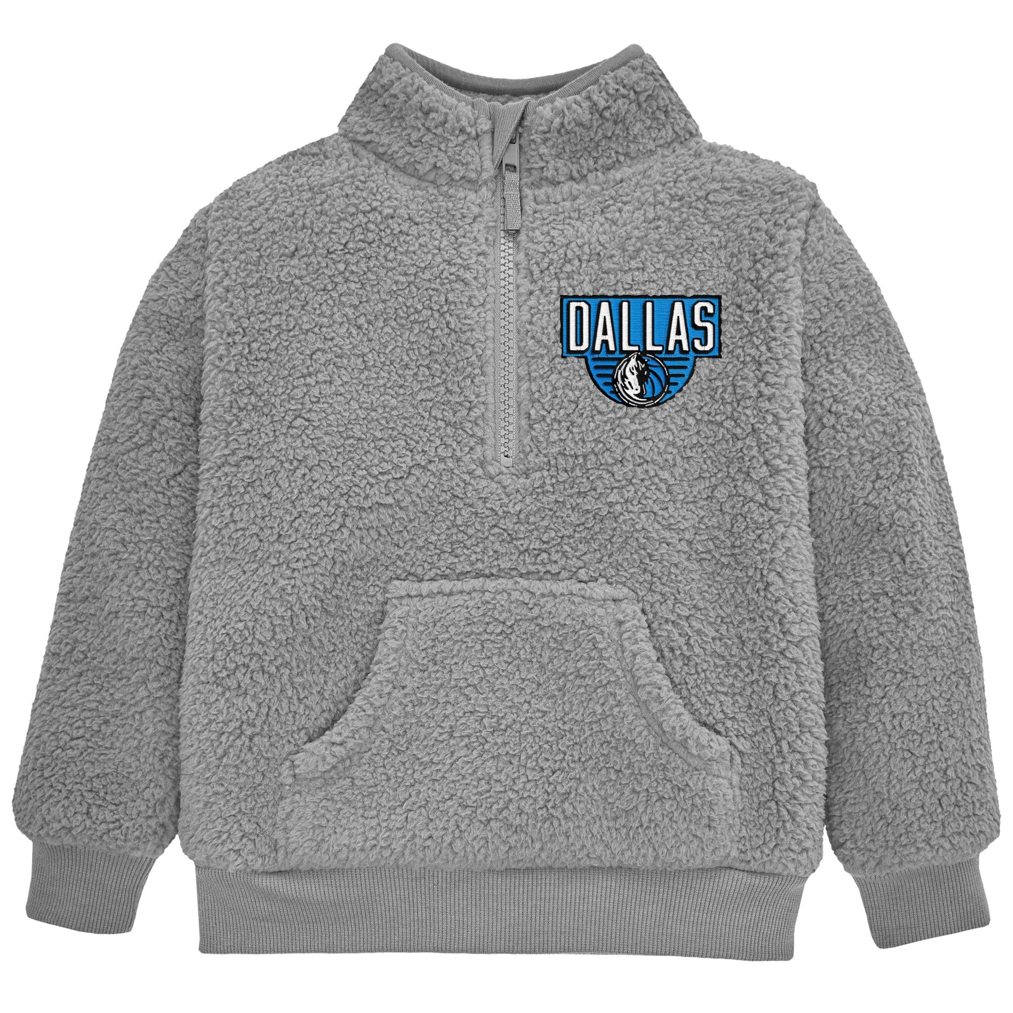 Infant & Toddler Neutral Gray Dallas Mavericks Quarter-Zip Pullover