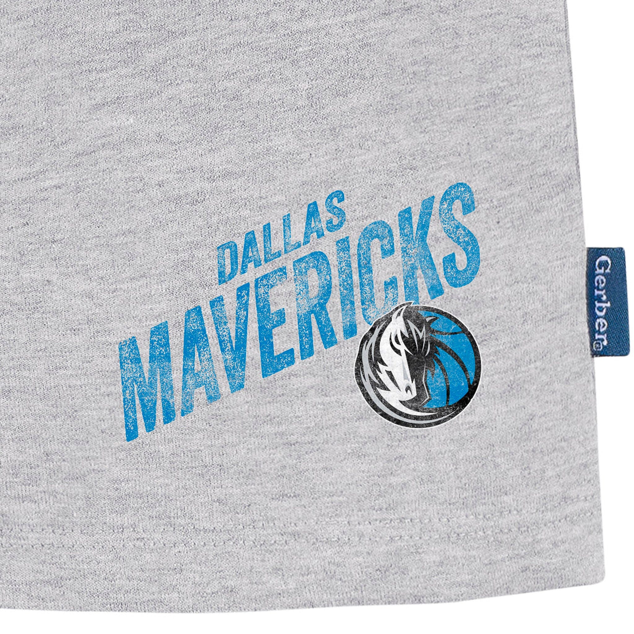 Infant & Toddler Neutral Gray Dallas Mavericks Shorts - Image 4