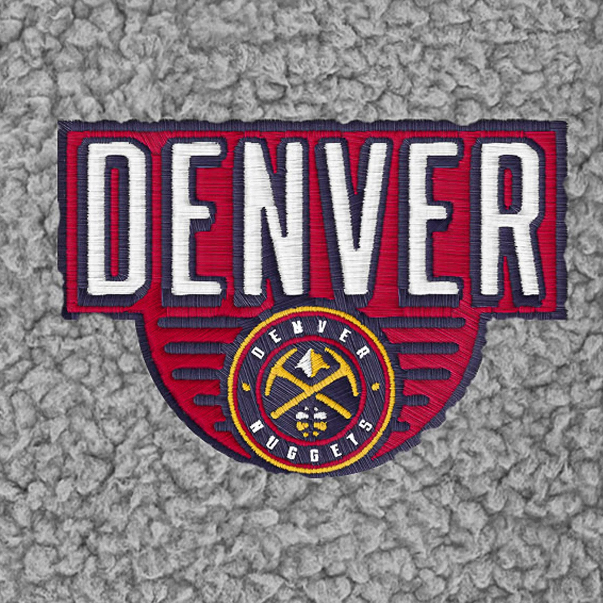 Infant & Toddler Neutral Gray Denver Nuggets Quarter-Zip Pullover - Image 3