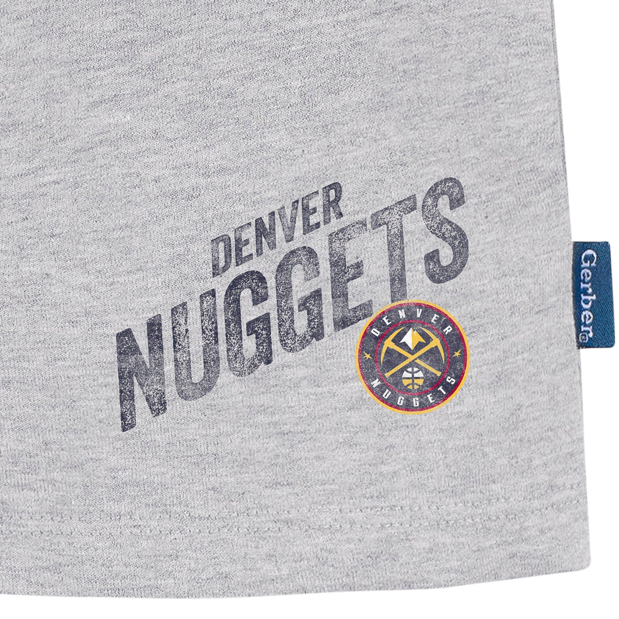 Infant & Toddler Neutral Gray Denver Nuggets Shorts - Image 4