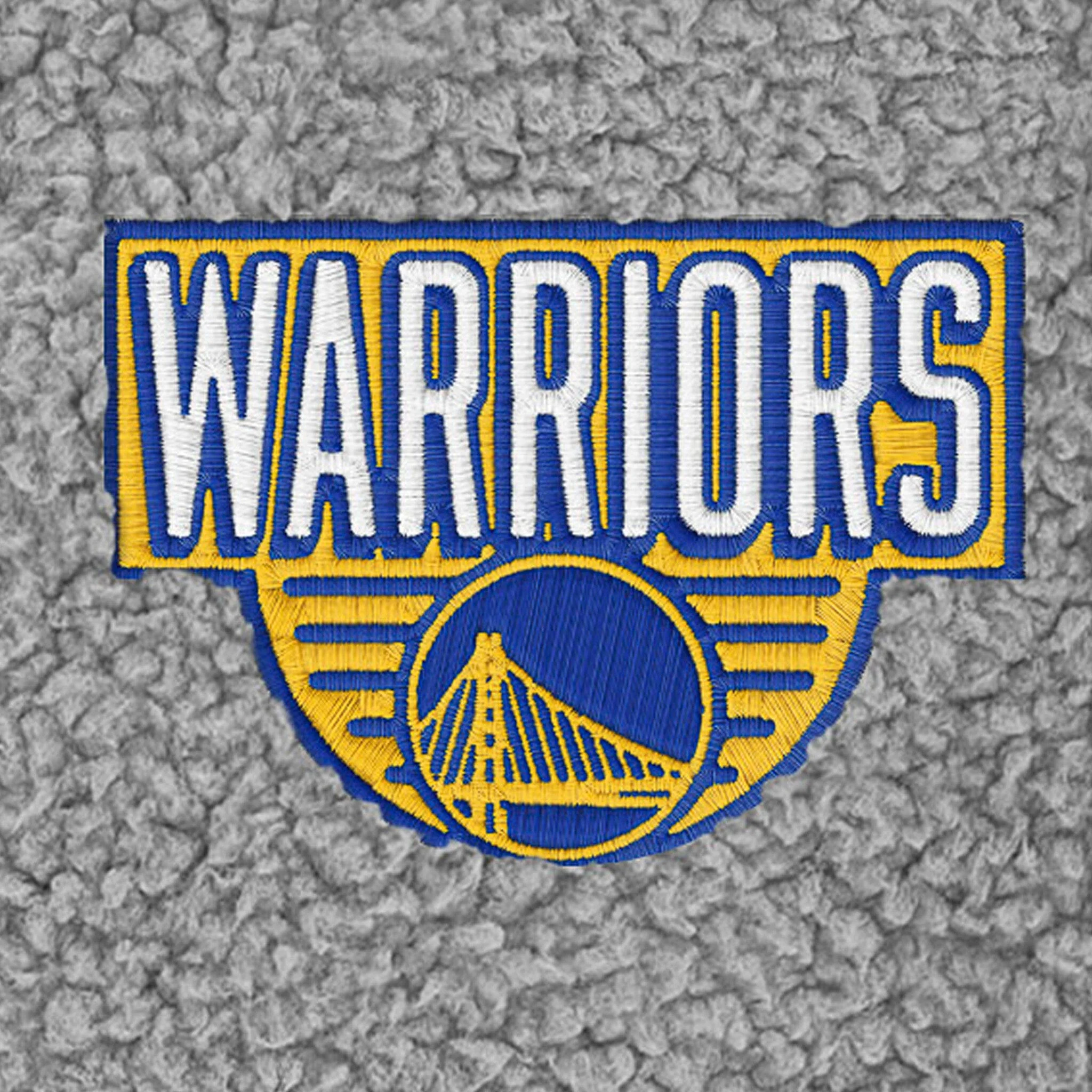 Infant & Toddler Neutral Gray Golden State Warriors Quarter-Zip Pullover - Image 3