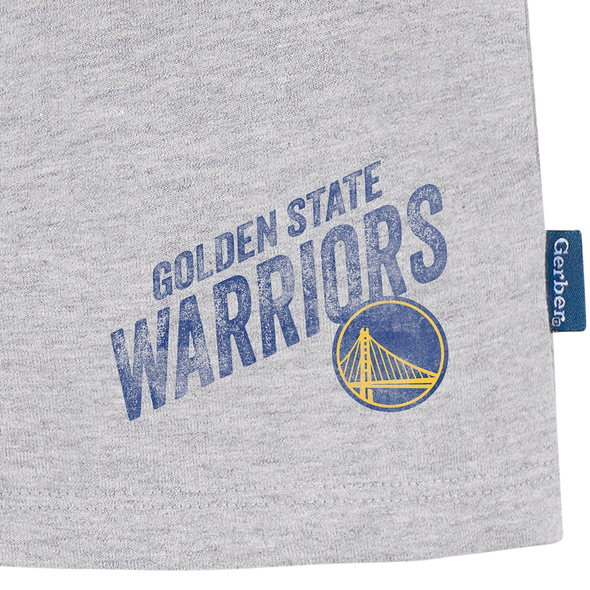 Infant & Toddler Neutral Gray Golden State Warriors Shorts - Image 4