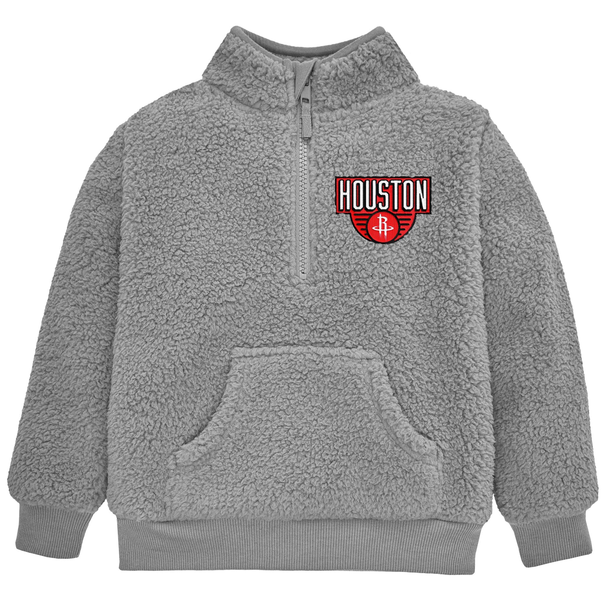 Infant & Toddler Neutral Gray Houston Rockets Quarter-Zip Pullover