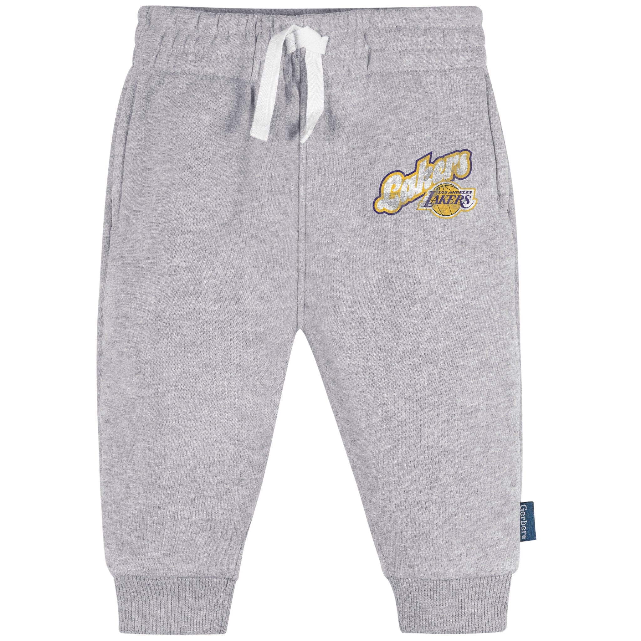 Infant & Toddler Neutral Gray Los Angeles Lakers Jogger Pants
