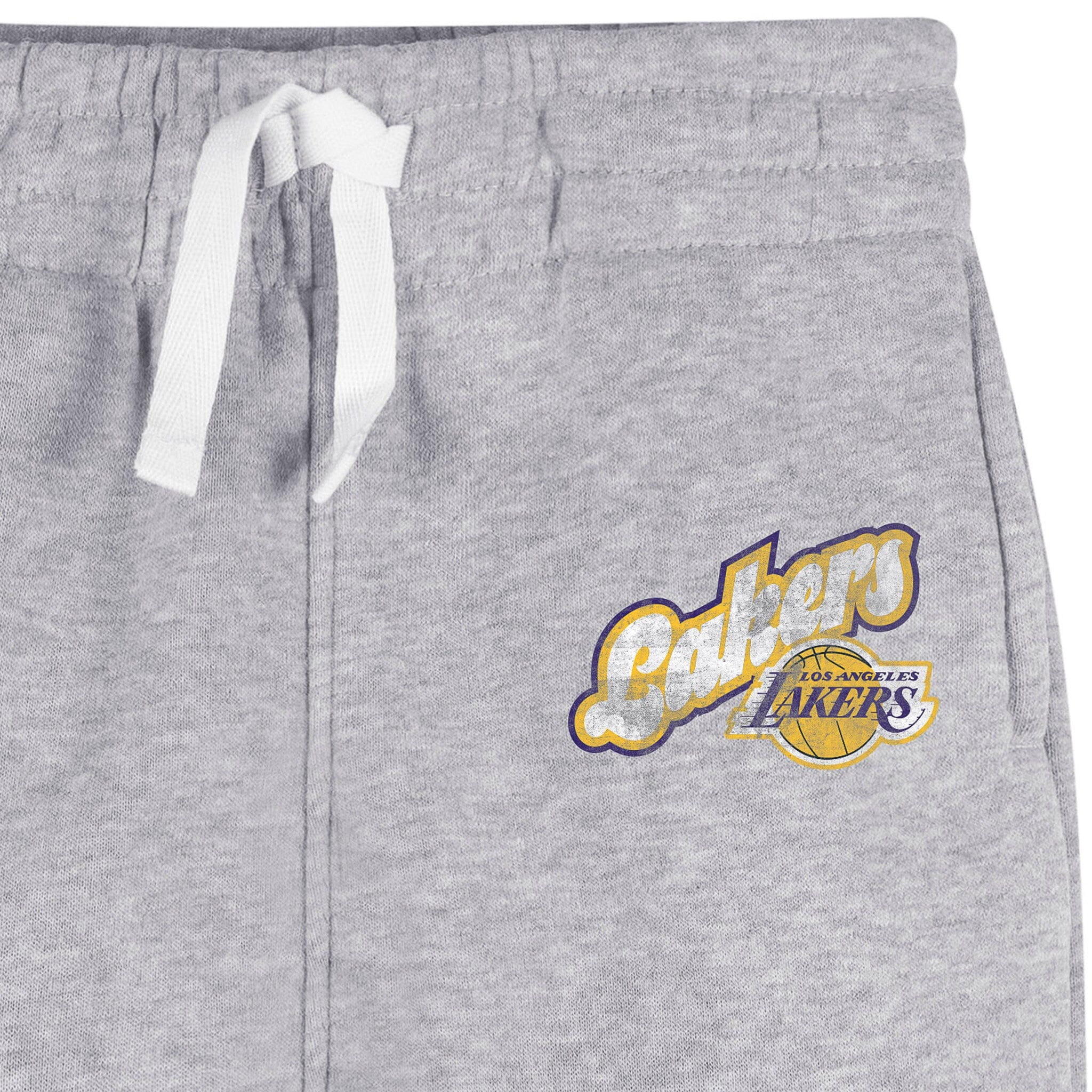 Infant & Toddler Neutral Gray Los Angeles Lakers Jogger Pants - Image 4