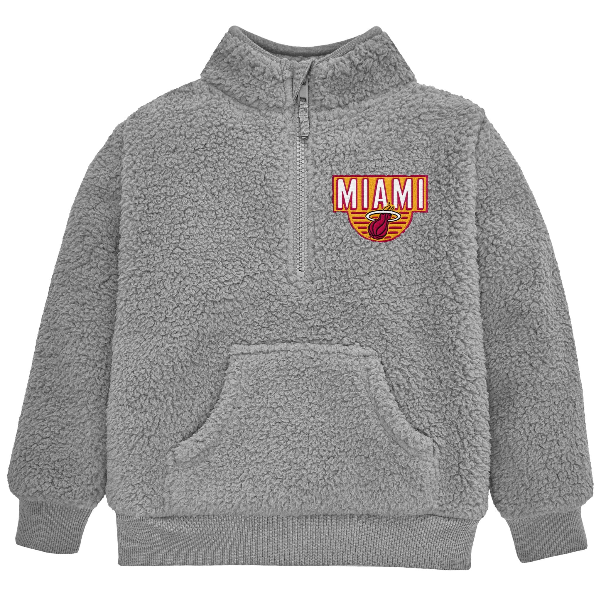 Infant & Toddler Neutral Gray Miami Heat Quarter-Zip Pullover