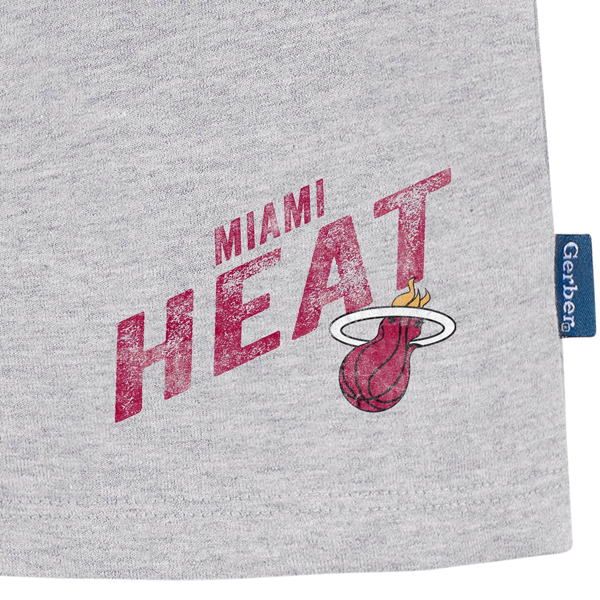 Infant & Toddler Neutral Gray Miami Heat Shorts - Image 4