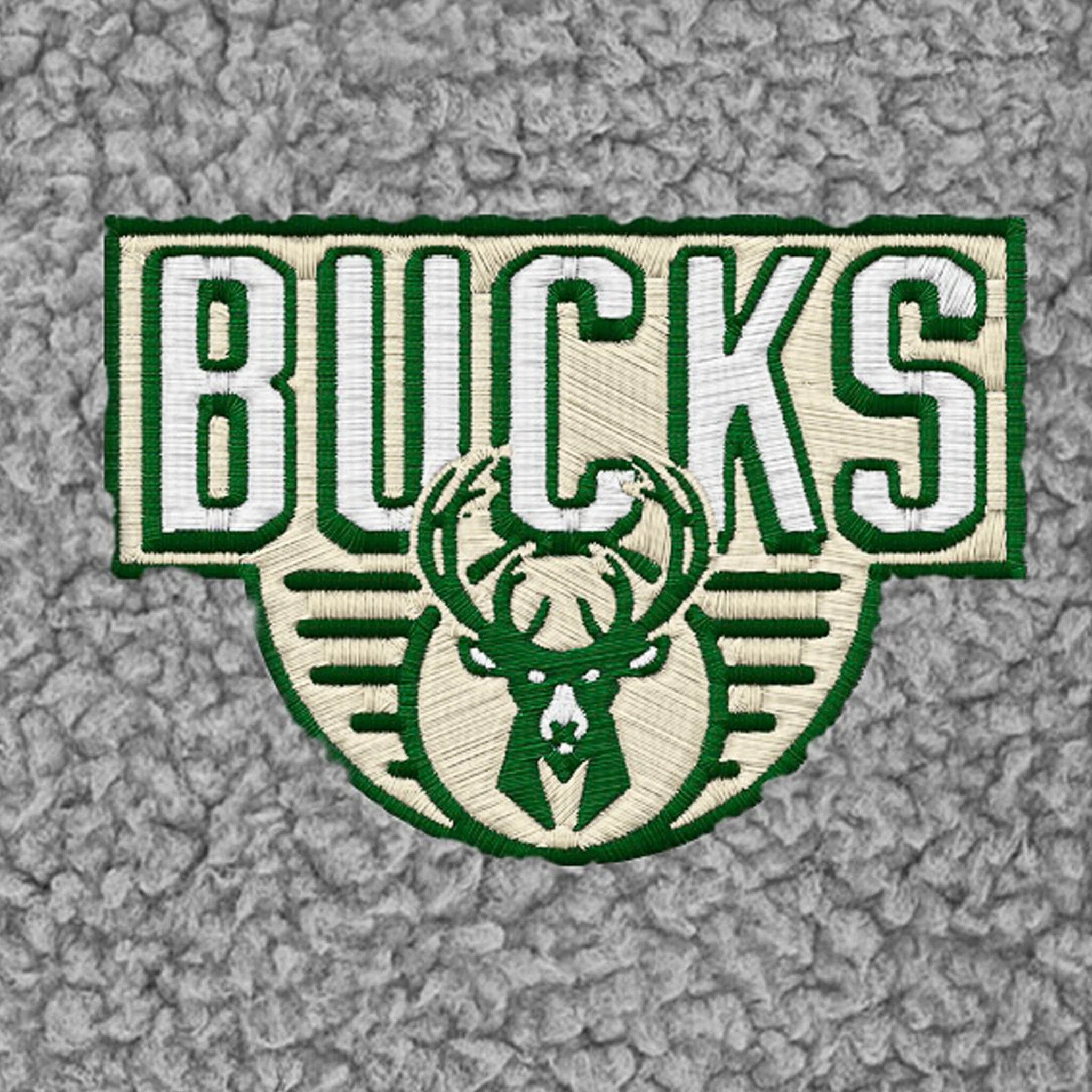 Infant & Toddler Neutral Gray Milwaukee Bucks Quarter-Zip Pullover - Image 3