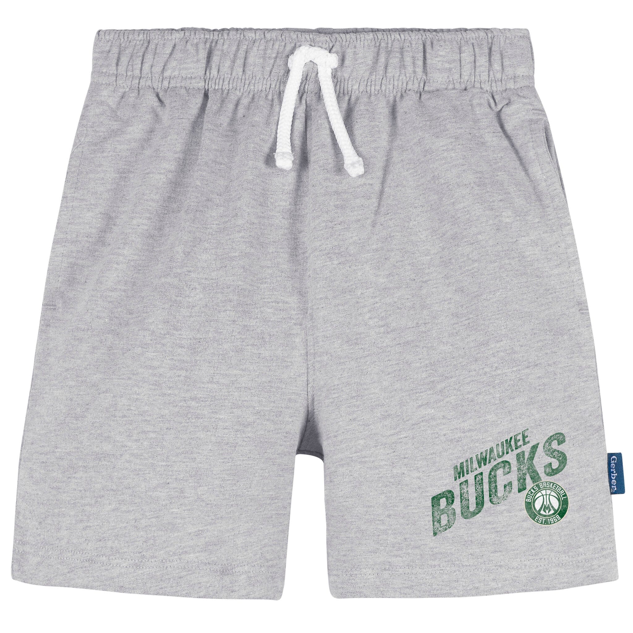 Infant & Toddler Neutral Gray Milwaukee Bucks Shorts