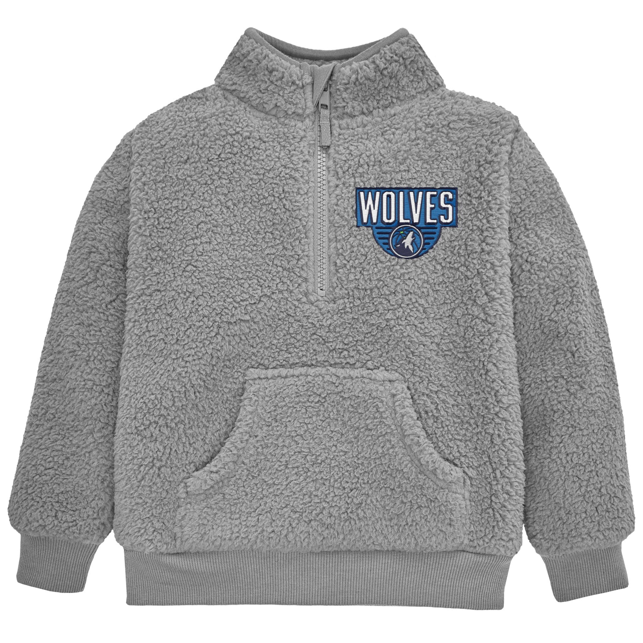 Infant & Toddler Neutral Gray Minnesota Timberwolves Quarter-Zip Pullover