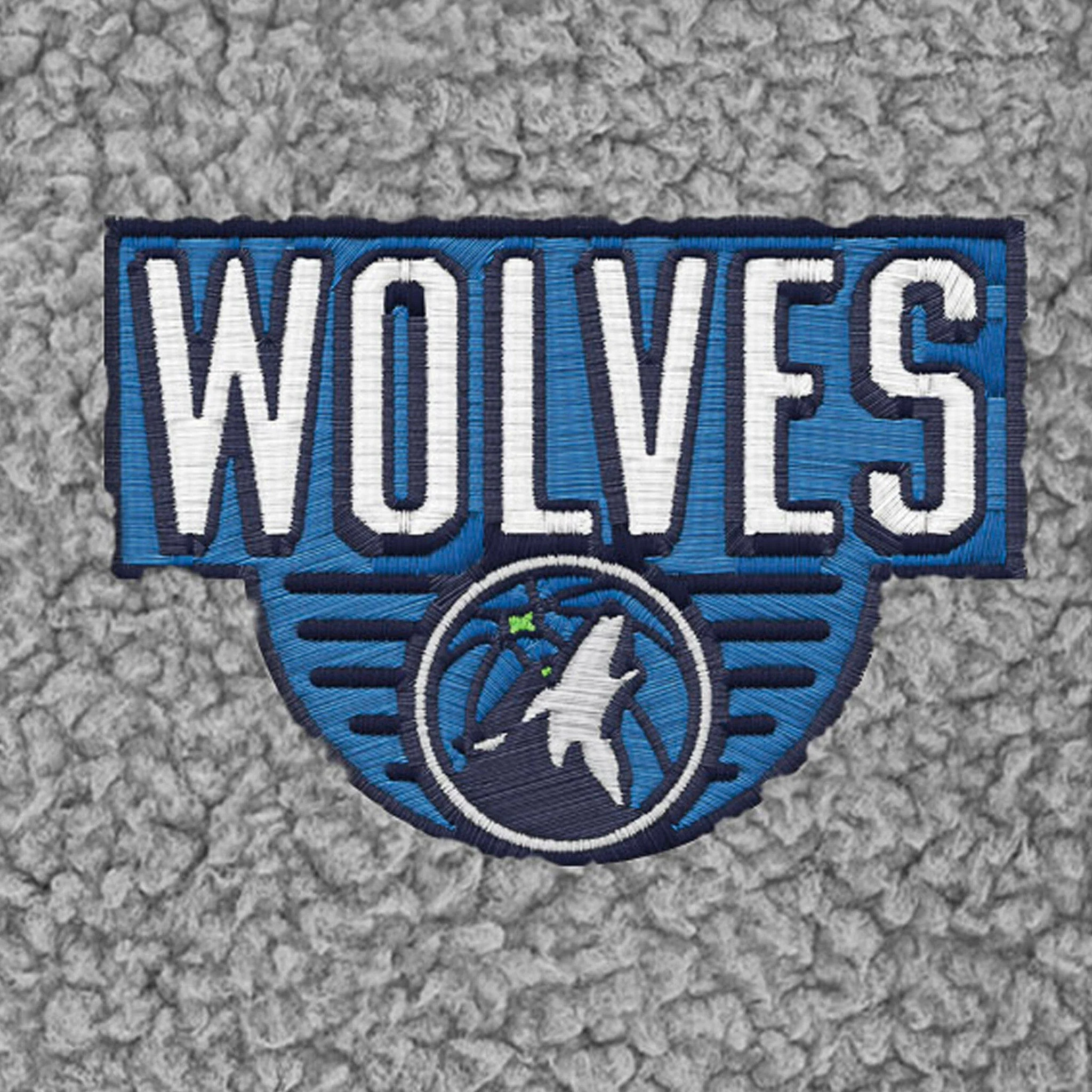 Infant & Toddler Neutral Gray Minnesota Timberwolves Quarter-Zip Pullover - Image 3