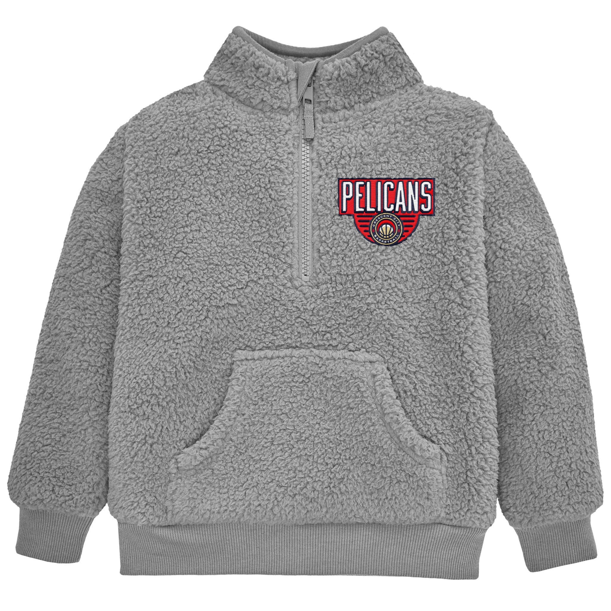 Infant & Toddler Neutral Gray New Orleans Pelicans Quarter-Zip Pullover