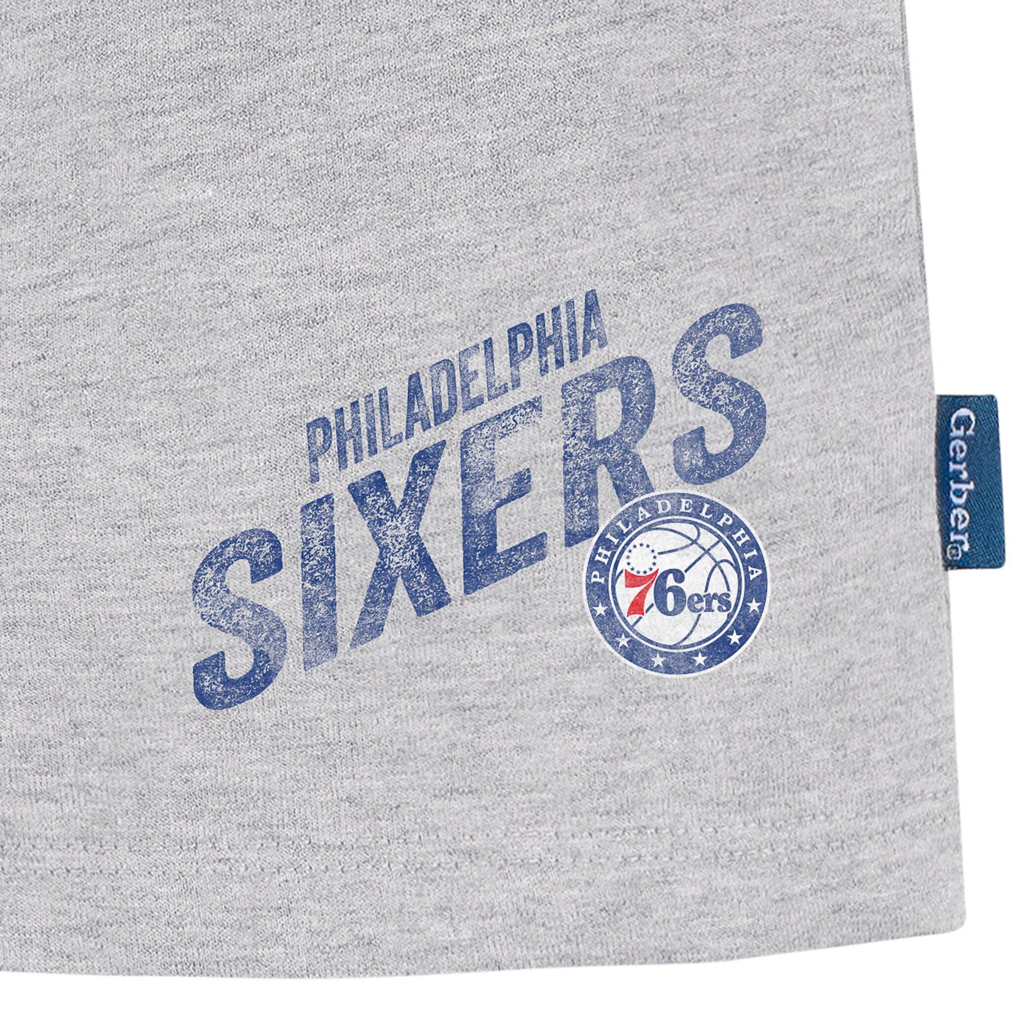 Infant & Toddler Neutral Gray Philadelphia 76ers Shorts - Image 4