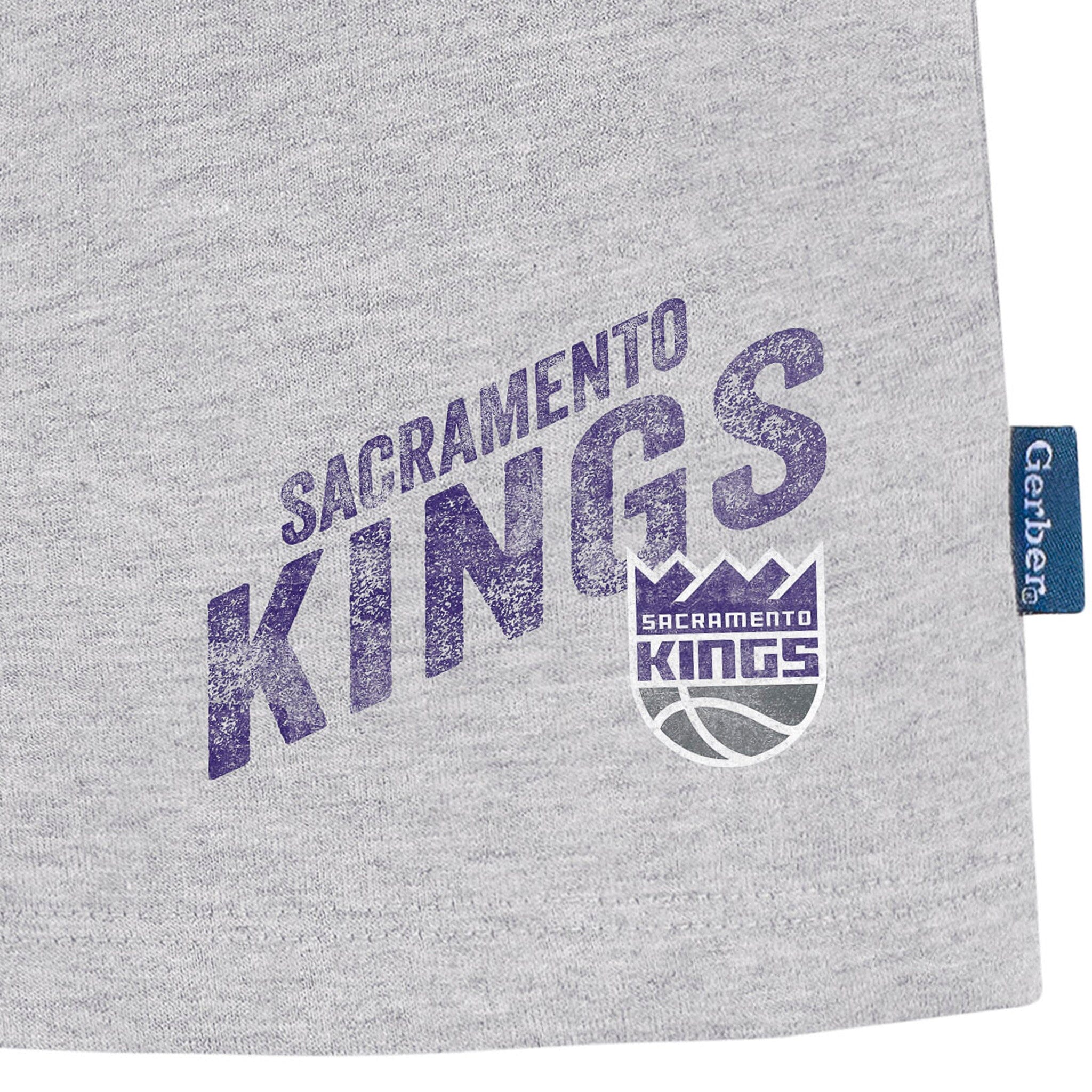 Infant & Toddler Neutral Gray Sacramento Kings Shorts - Image 4