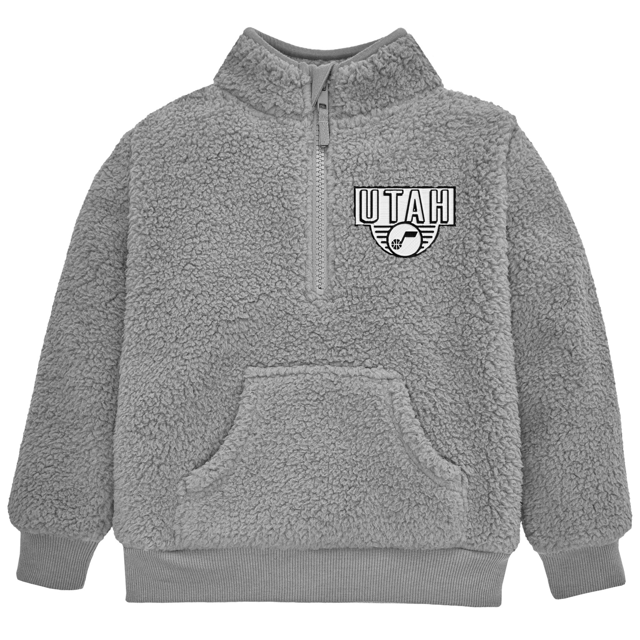 Infant & Toddler Neutral Gray Utah Jazz Quarter-Zip Pullover