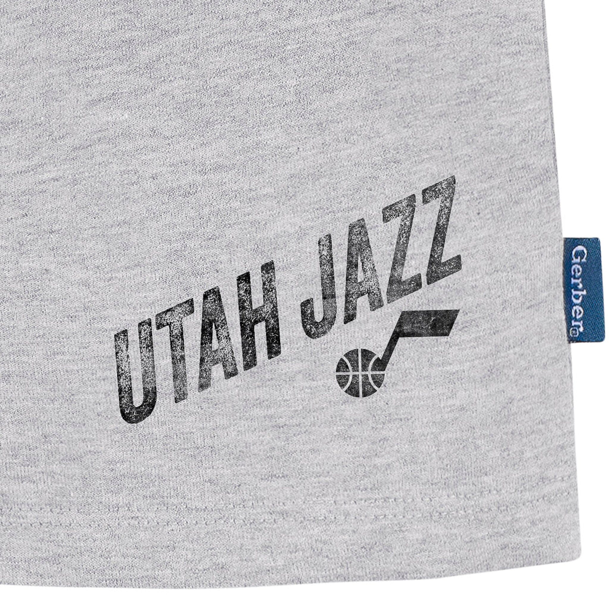 Infant & Toddler Neutral Gray Utah Jazz Shorts - Image 4