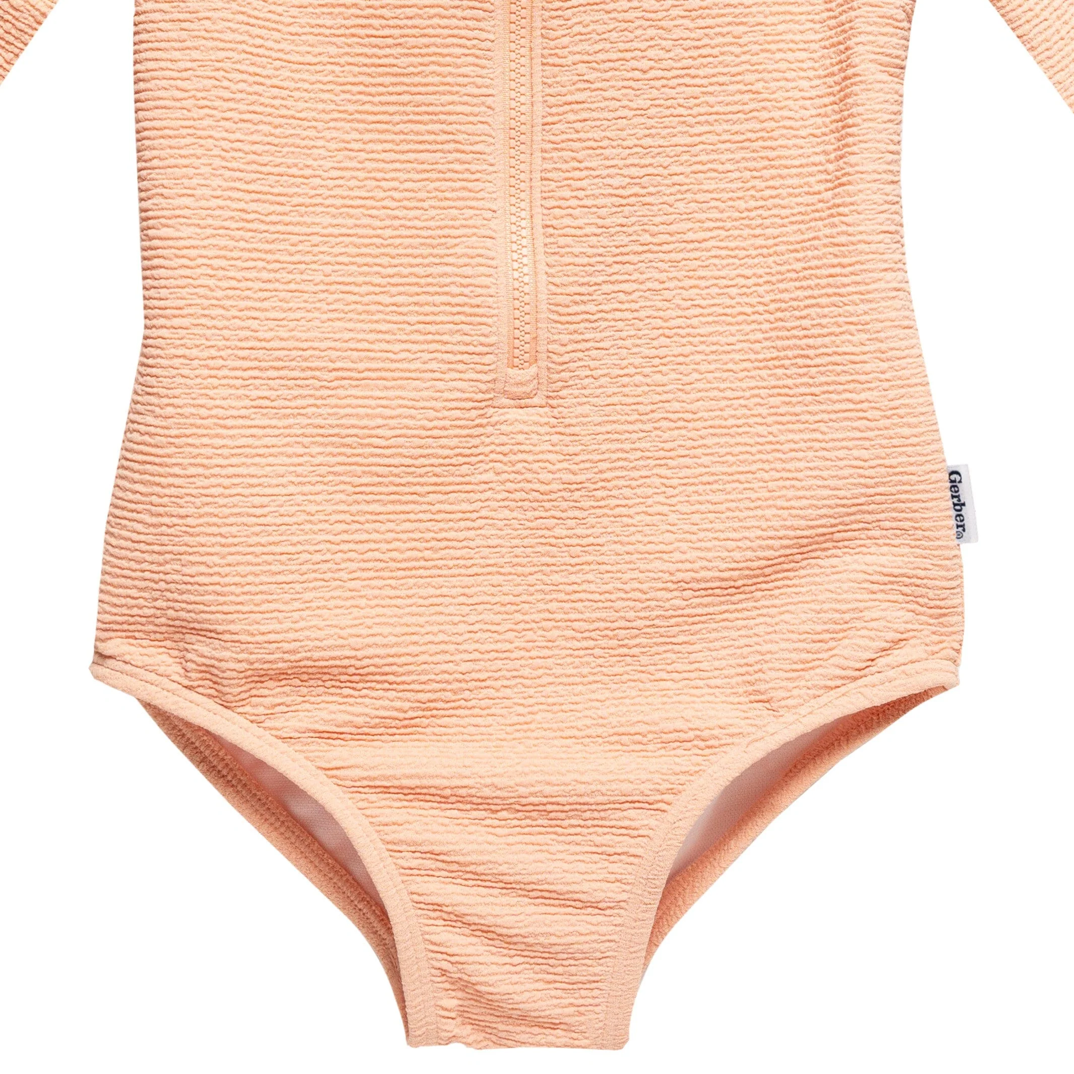 Toddler Girls UPF 50+ Peach Rash Guard - Image 6