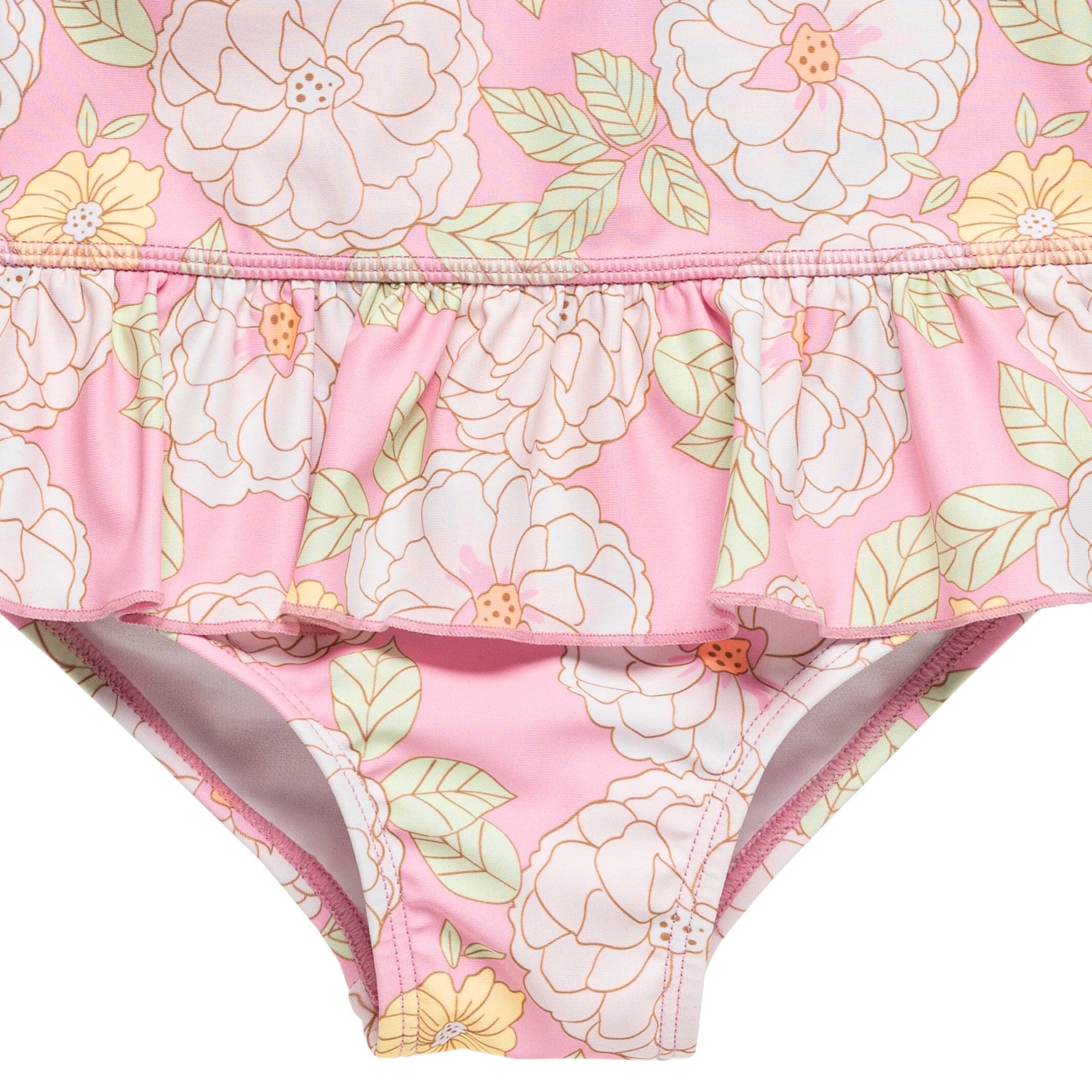 Toddler Girls UPF 50+ Peonies Rash Guard - Image 7