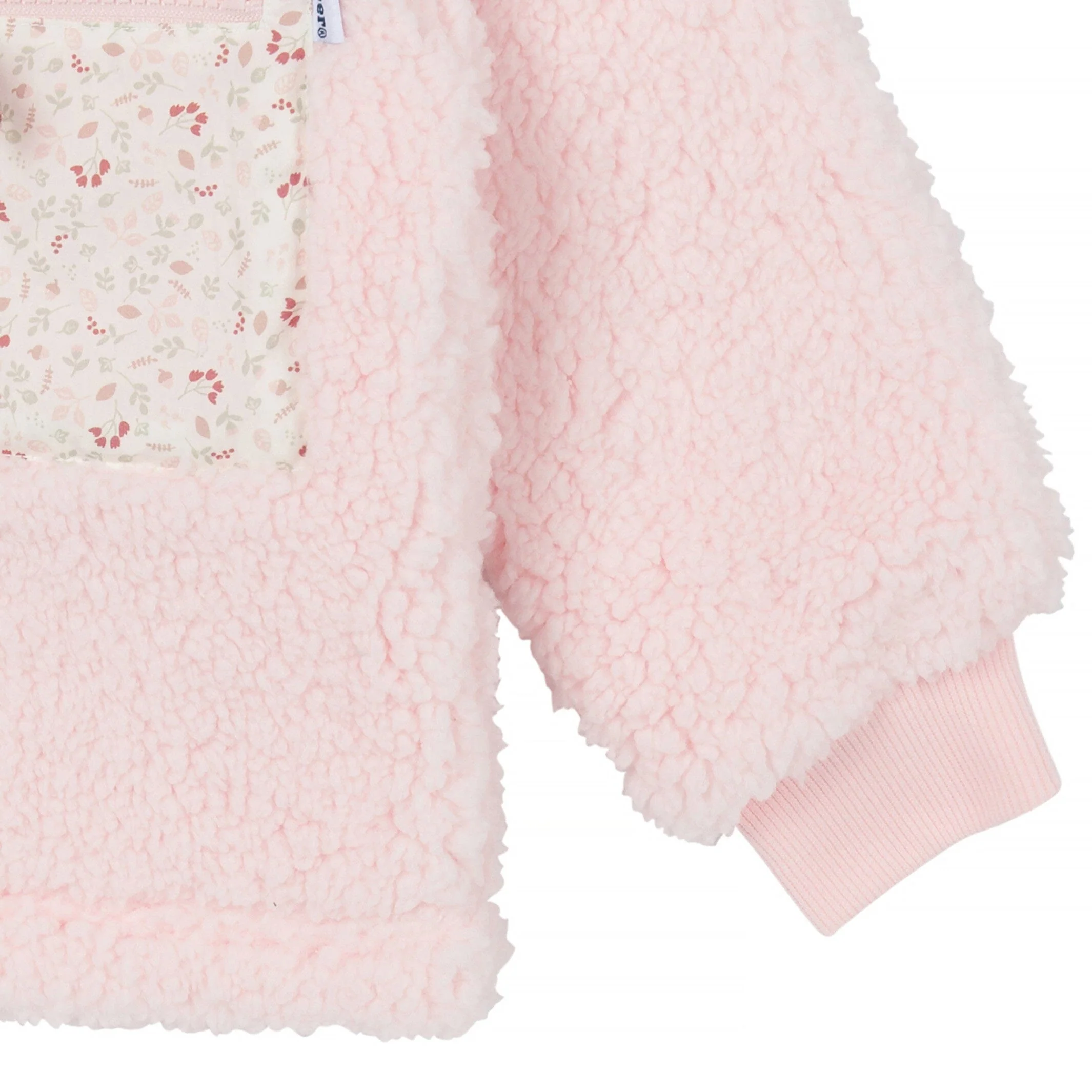 Toddler Girls Pink Sherpa Jacket - Image 5