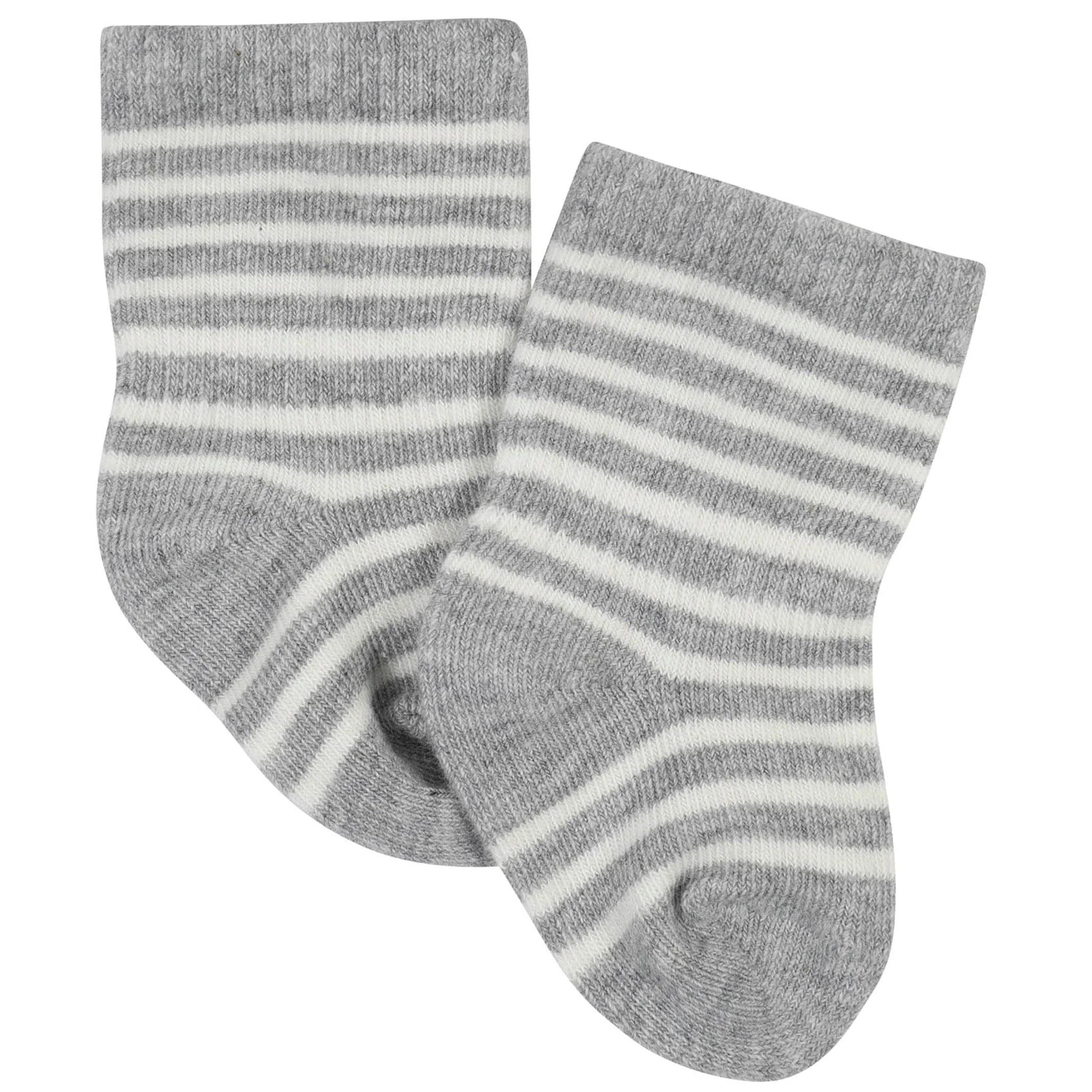 10-Pack Baby Boys Dino & White Wiggle Proof® Socks - Image 4