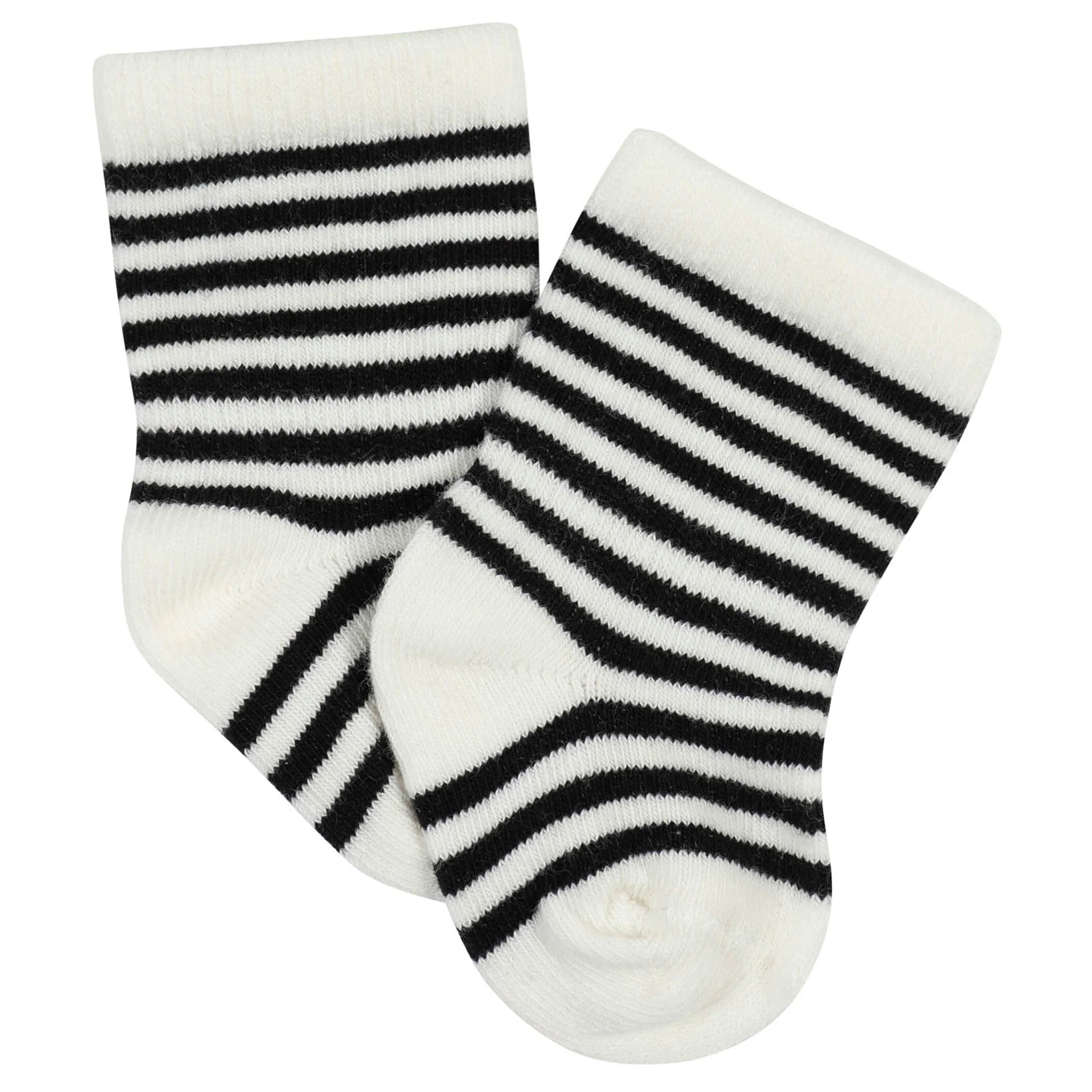 10-Pack Baby Boys Dino & White Wiggle Proof® Socks - Image 5