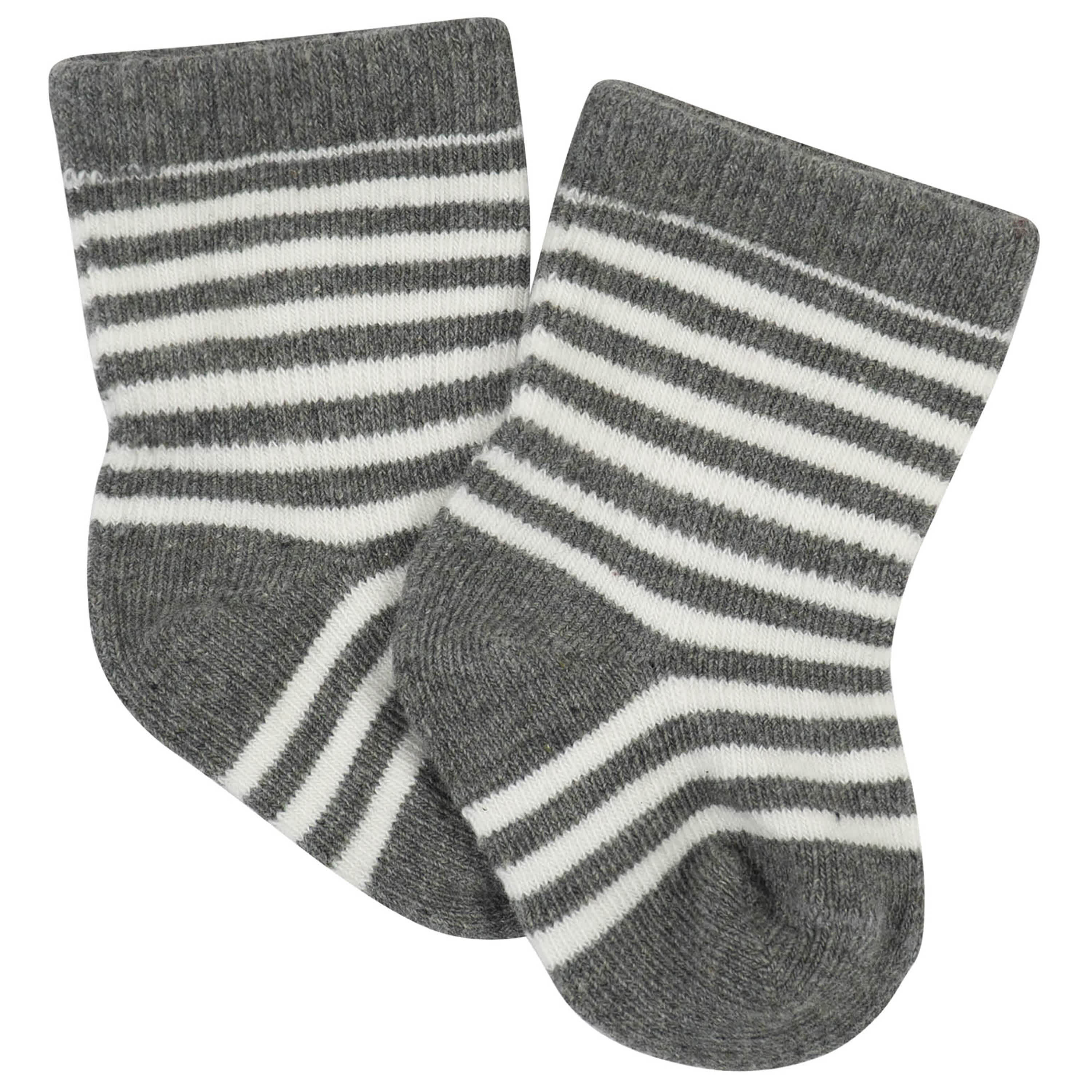 10-Pack Baby Boys Lion & White Wiggle Proof® Socks - Image 6