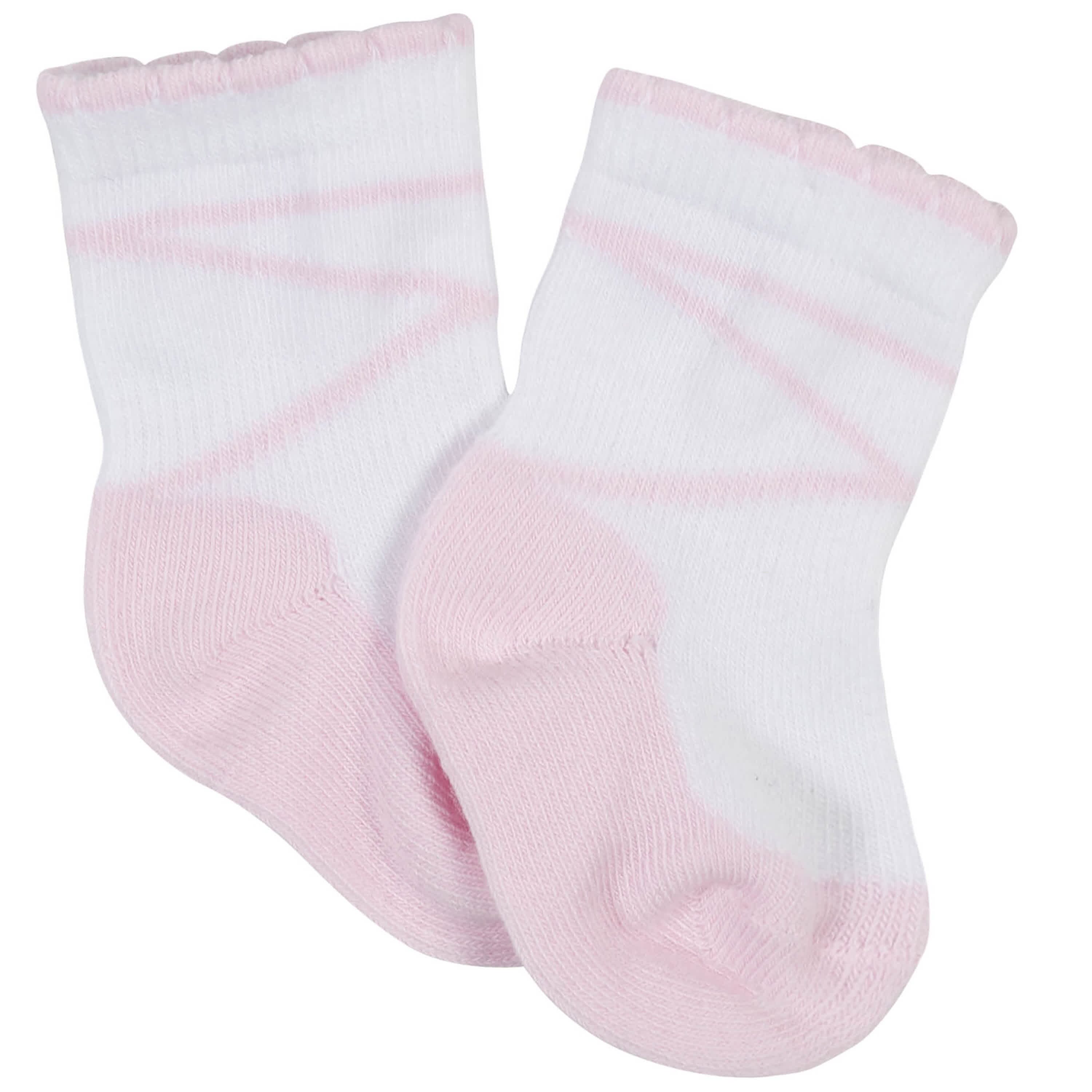 10-Pack Baby Girls Fairy Tale & White Wiggle Proof® Socks - Image 4
