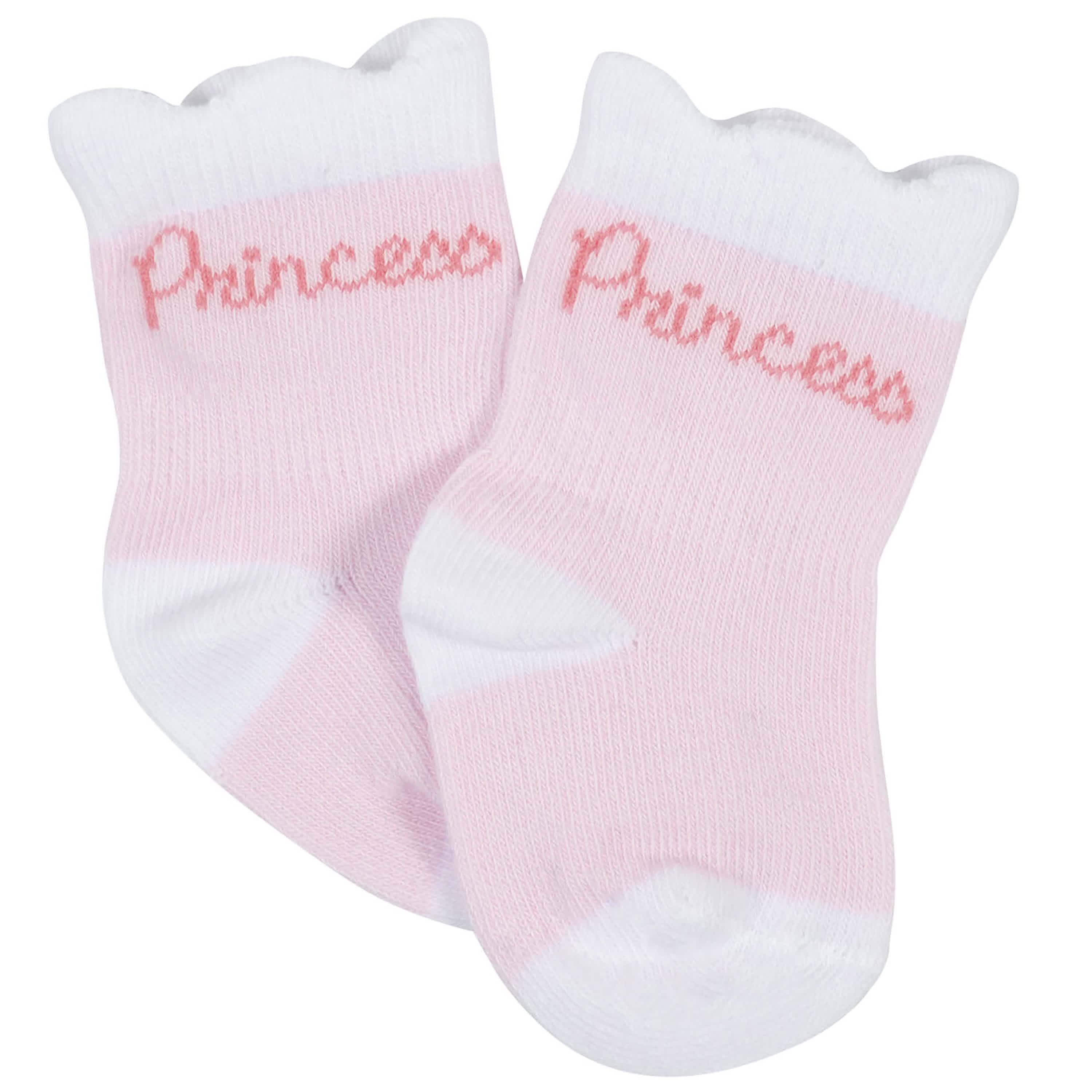 10-Pack Baby Girls Fairy Tale & White Wiggle Proof® Socks - Image 5
