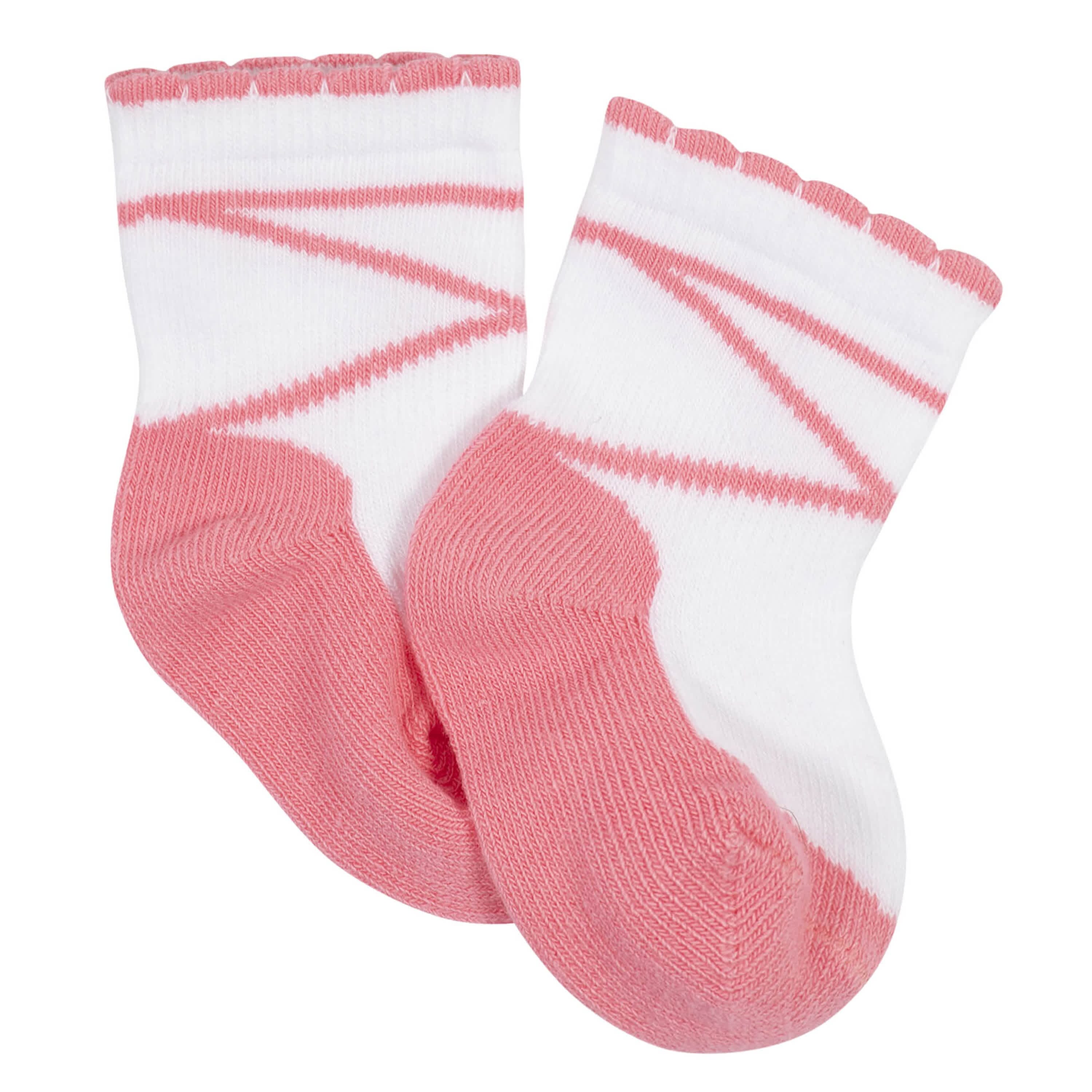 10-Pack Baby Girls Love You & White Wiggle Proof® Socks - Image 5