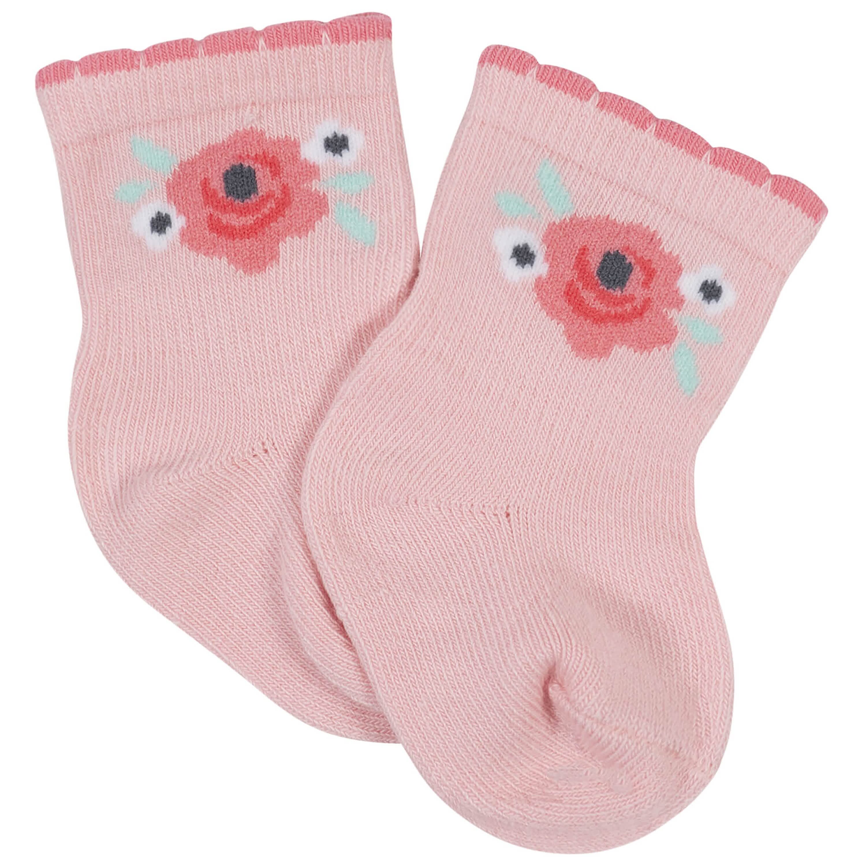 10-Pack Baby Girls Love You & White Wiggle Proof® Socks - Image 6