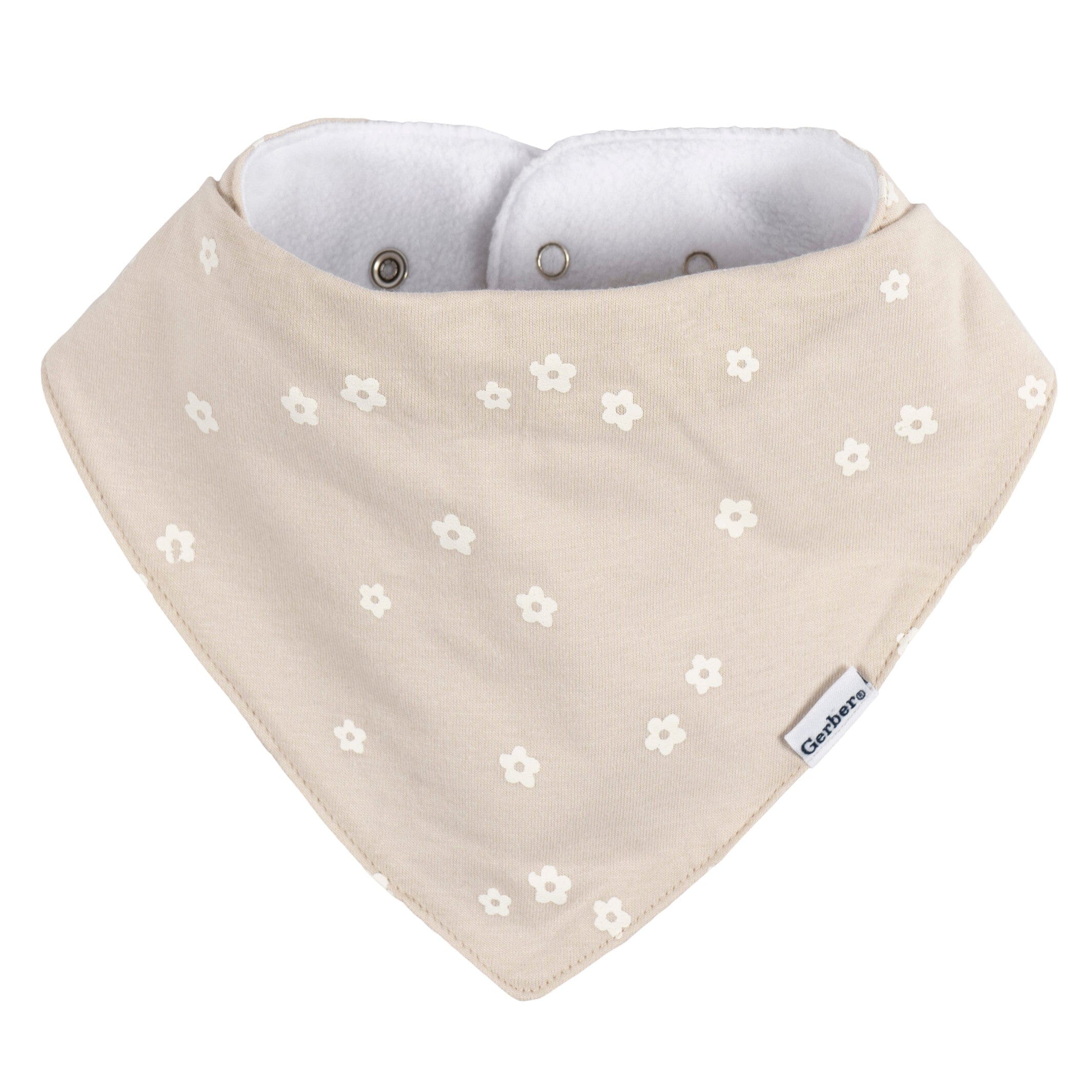 10-Pack Baby Girls Pink Plaid Jersey Bandana Bibs - Image 3