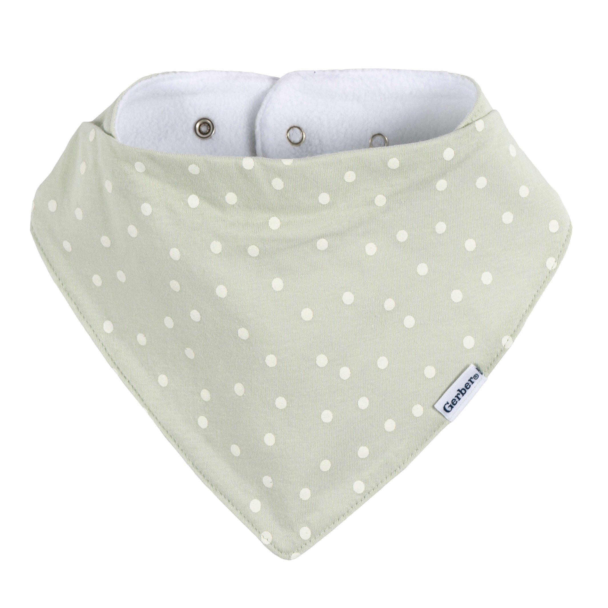 10-Pack Baby Girls Pink Plaid Jersey Bandana Bibs - Image 4