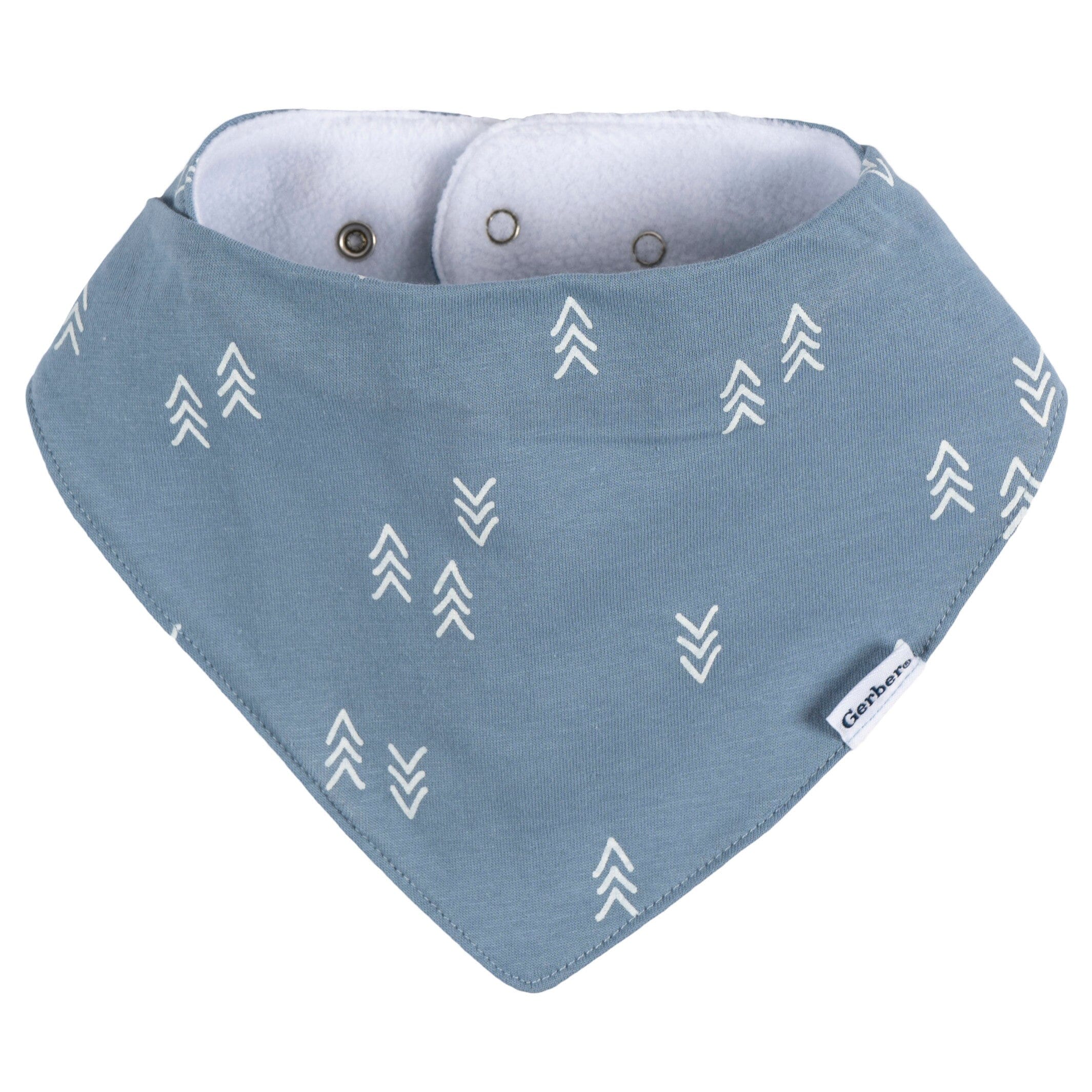 10-Pack Baby Boy Blue Arrows Jersey Bandana Bibs - Image 2