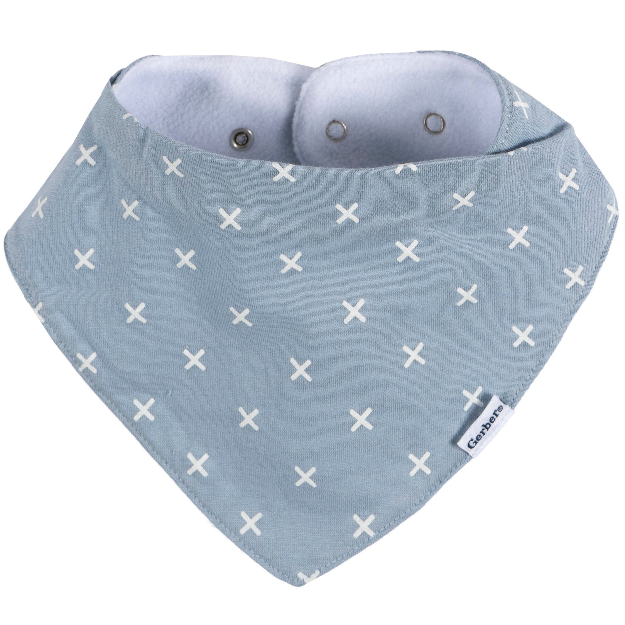 10-Pack Baby Boy Blue Arrows Jersey Bandana Bibs - Image 3