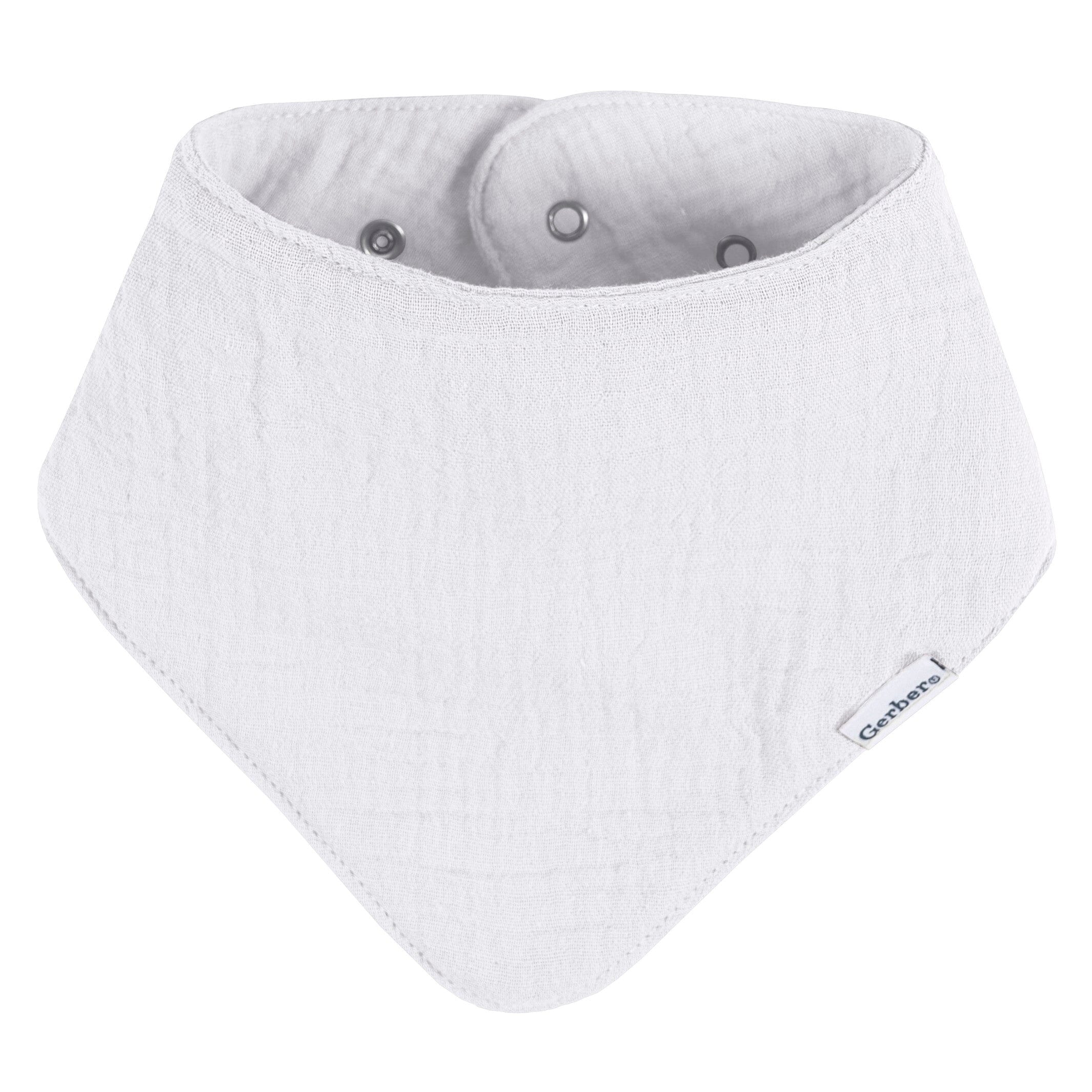 10-Pack Baby Neutral Black & White Muslin Bandana Bibs - Image 11