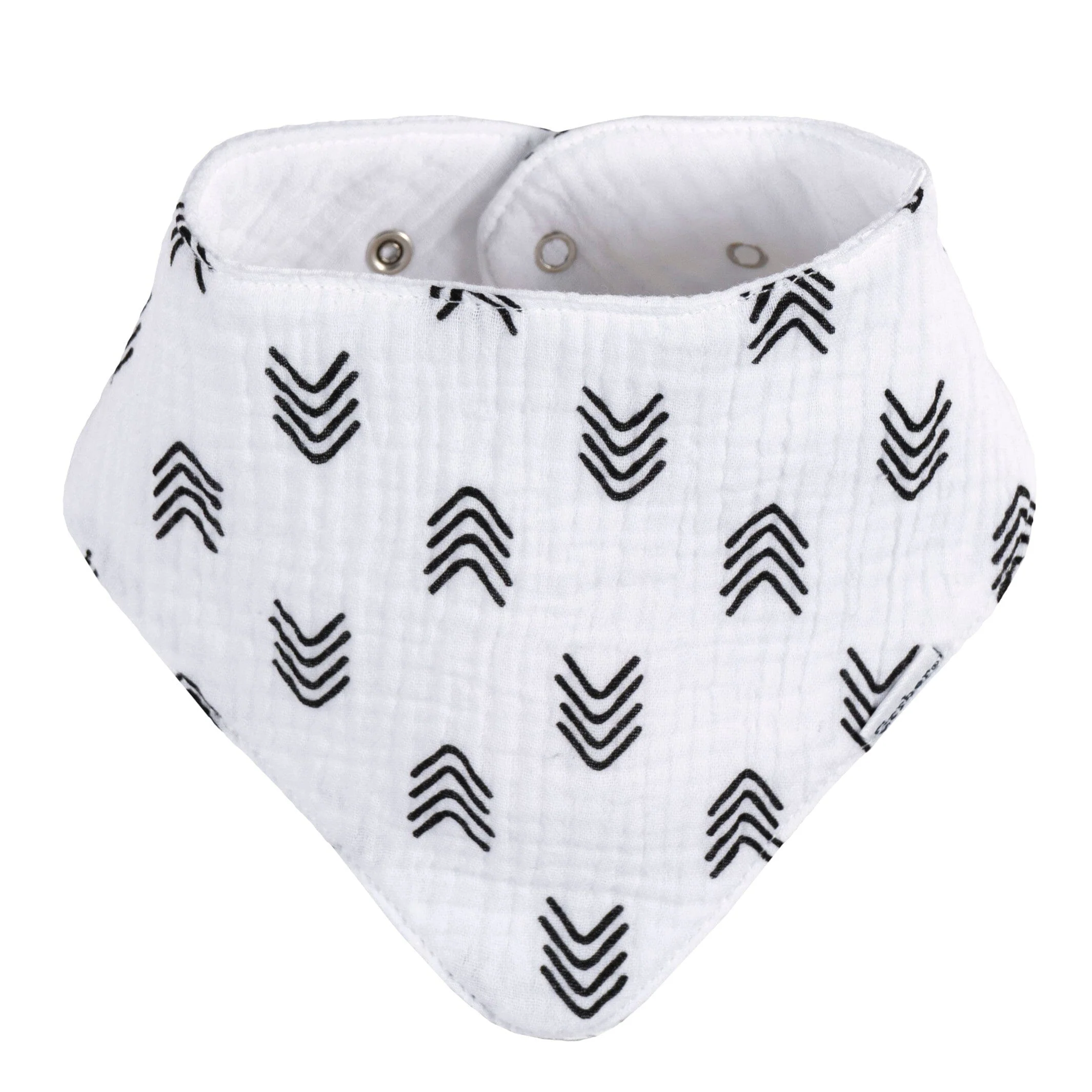 10-Pack Baby Neutral Black & White Muslin Bandana Bibs - Image 7