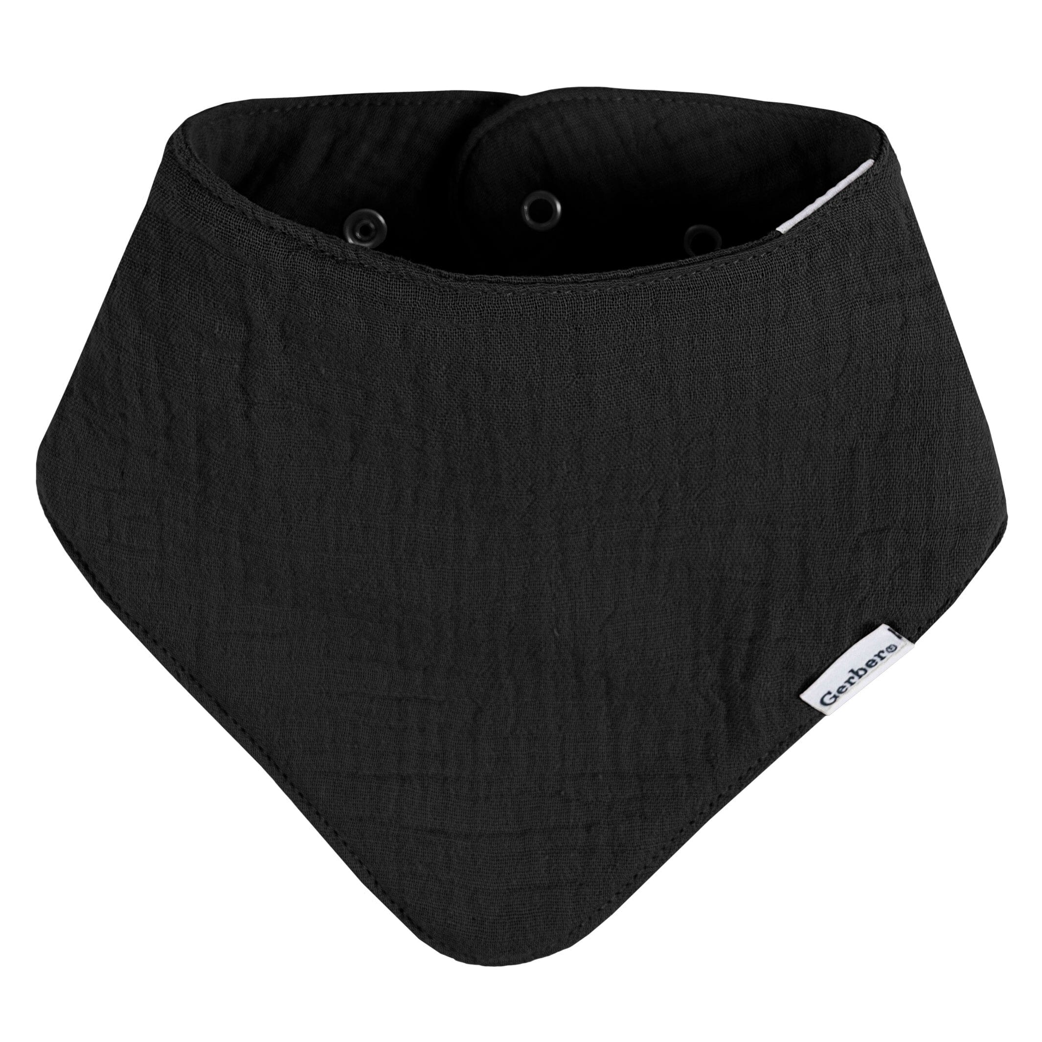 10-Pack Baby Neutral Black & White Muslin Bandana Bibs - Image 8
