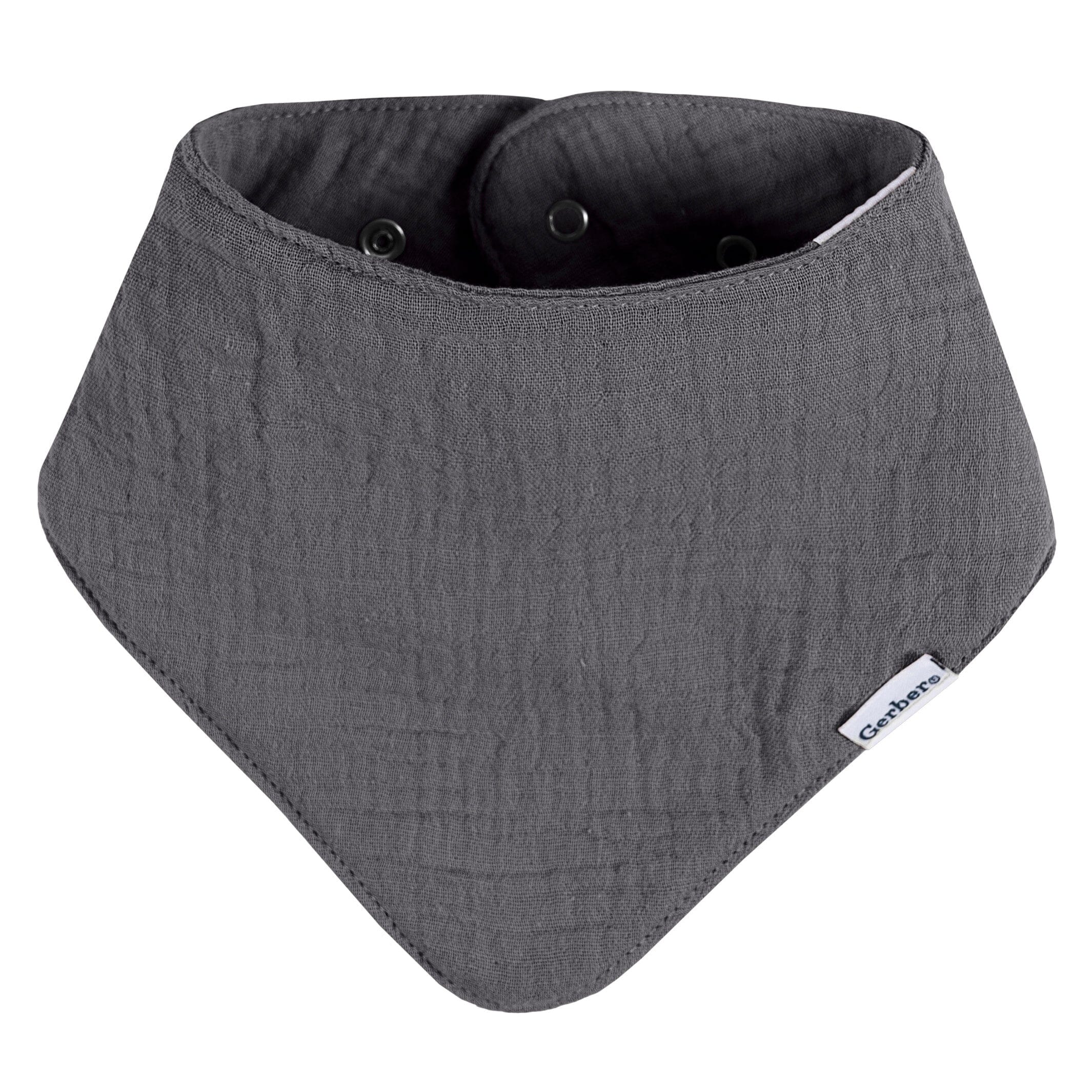 10-Pack Baby Neutral Black & White Muslin Bandana Bibs - Image 9