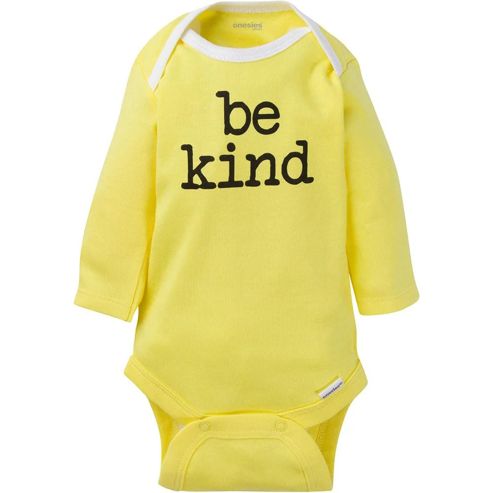 6-Pack Baby Neutral Long Sleeve Onesies® Brand Bodysuits, Newborn - Image 7